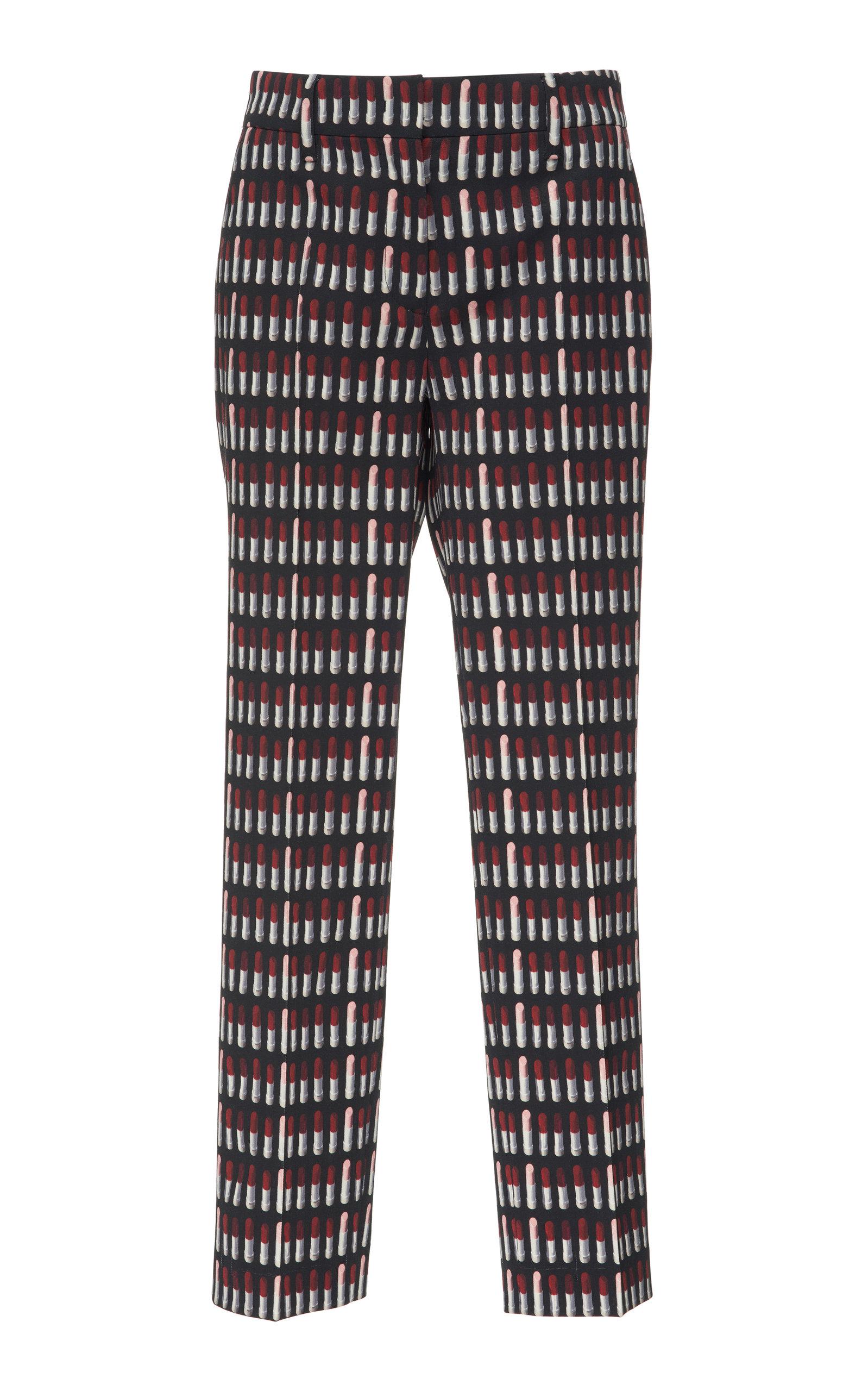 prada lipstick pants