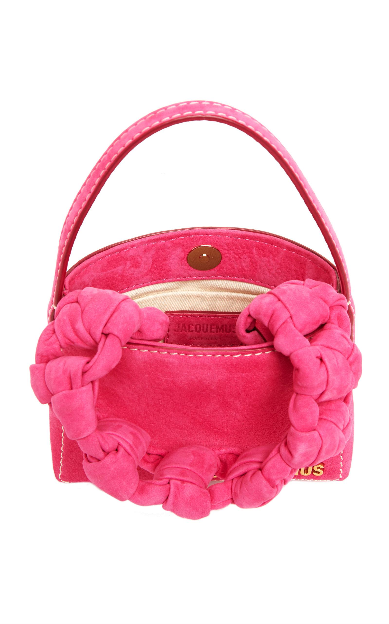 Jacquemus Le Petit Sac Noeud Leather Top Handle Bag in Pink - Lyst