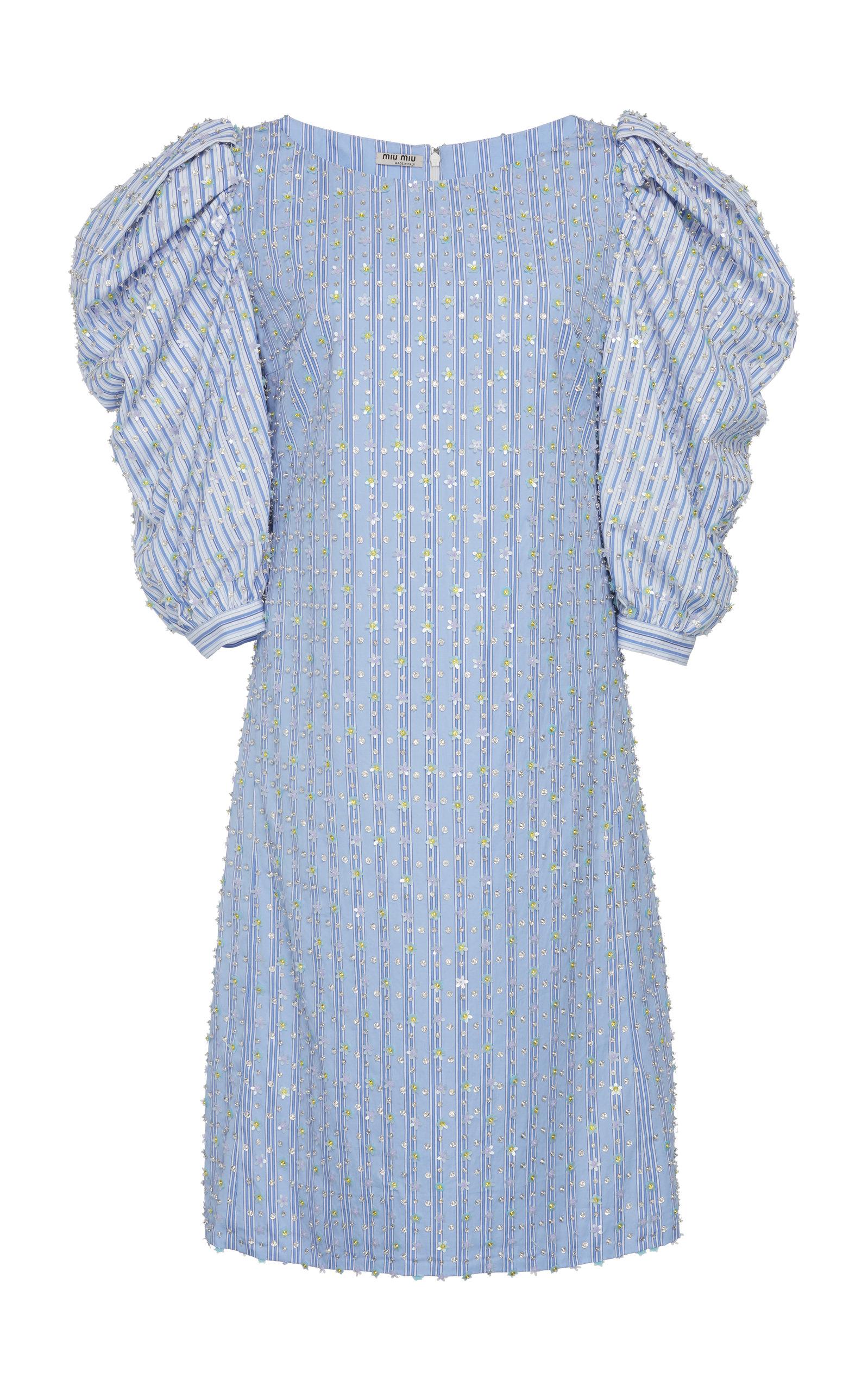 miu miu blue dress