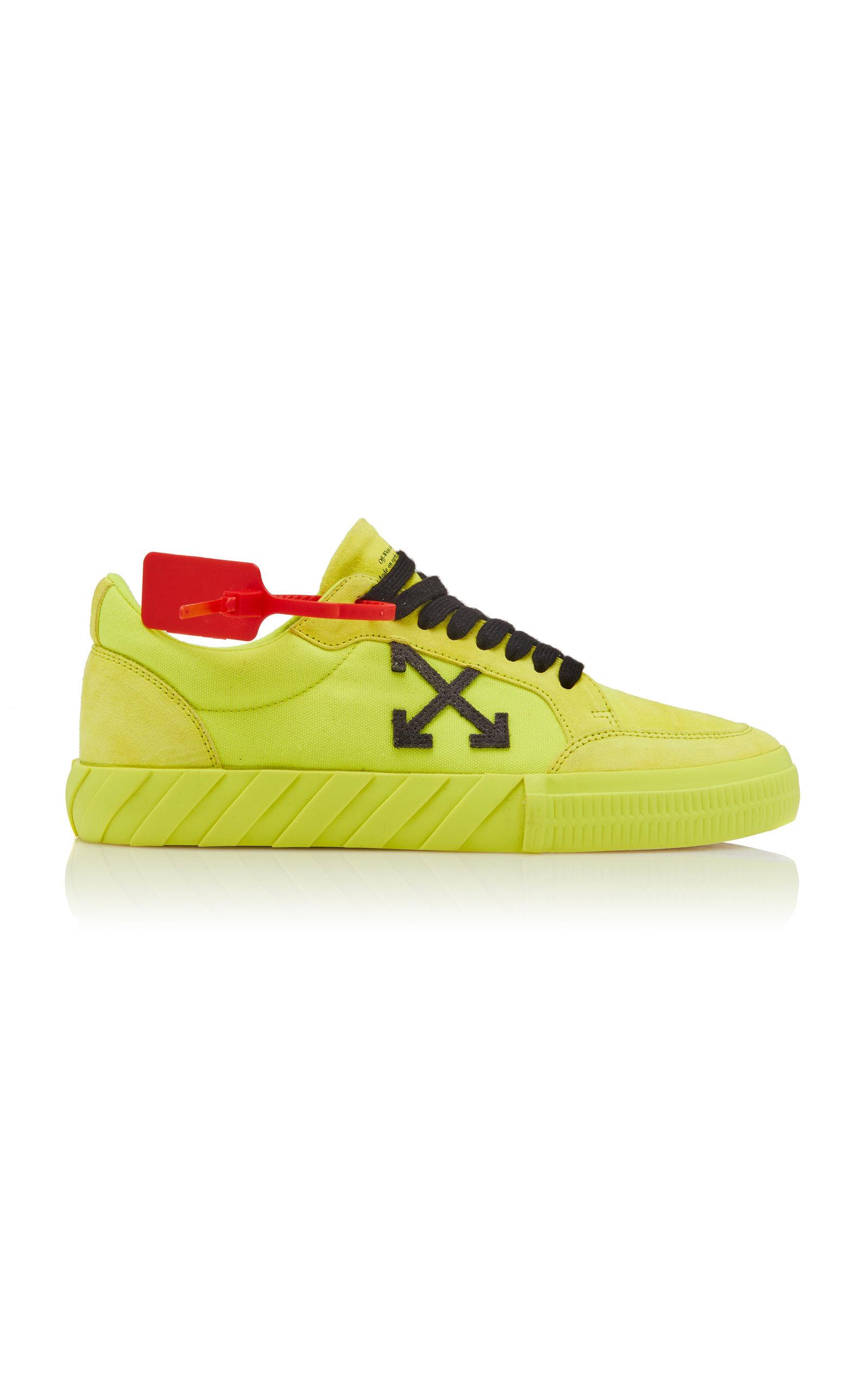 yellow vulcanized low sneakers