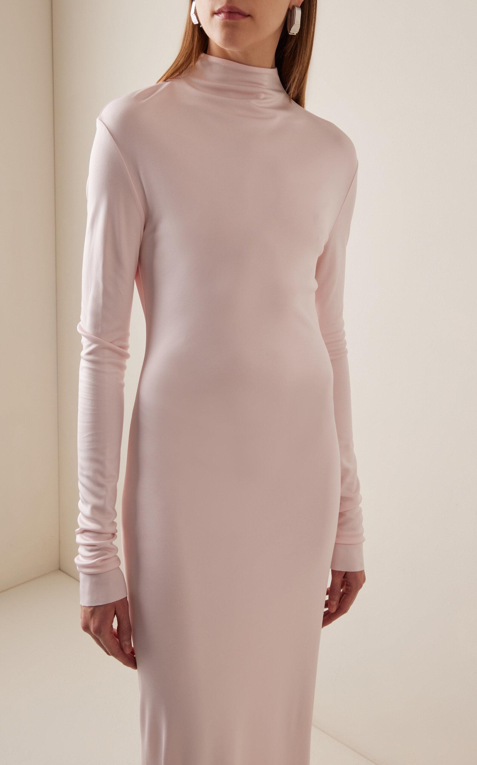 【送料&関税込】Khaite Norla Dress KHAITE Norla jersey turtleneck gown | NET-A-PORTER