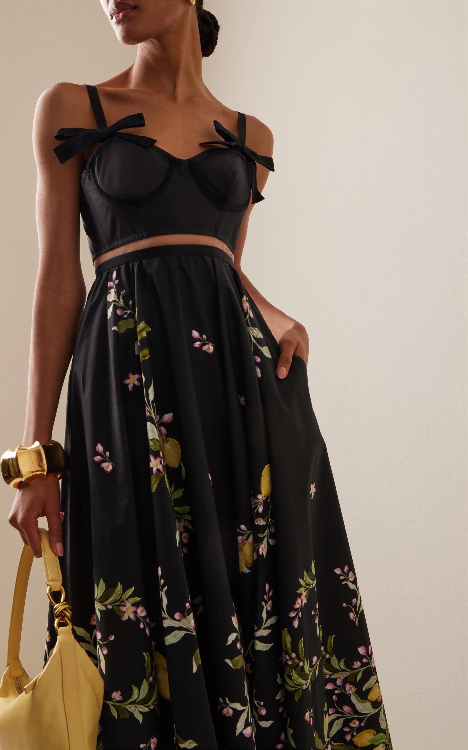 【Giambattista Valli】 Bow-detailクレープミニドレス Giambattista Valli Bow-Detail Lace Fit-&-Flare Bustier Gown