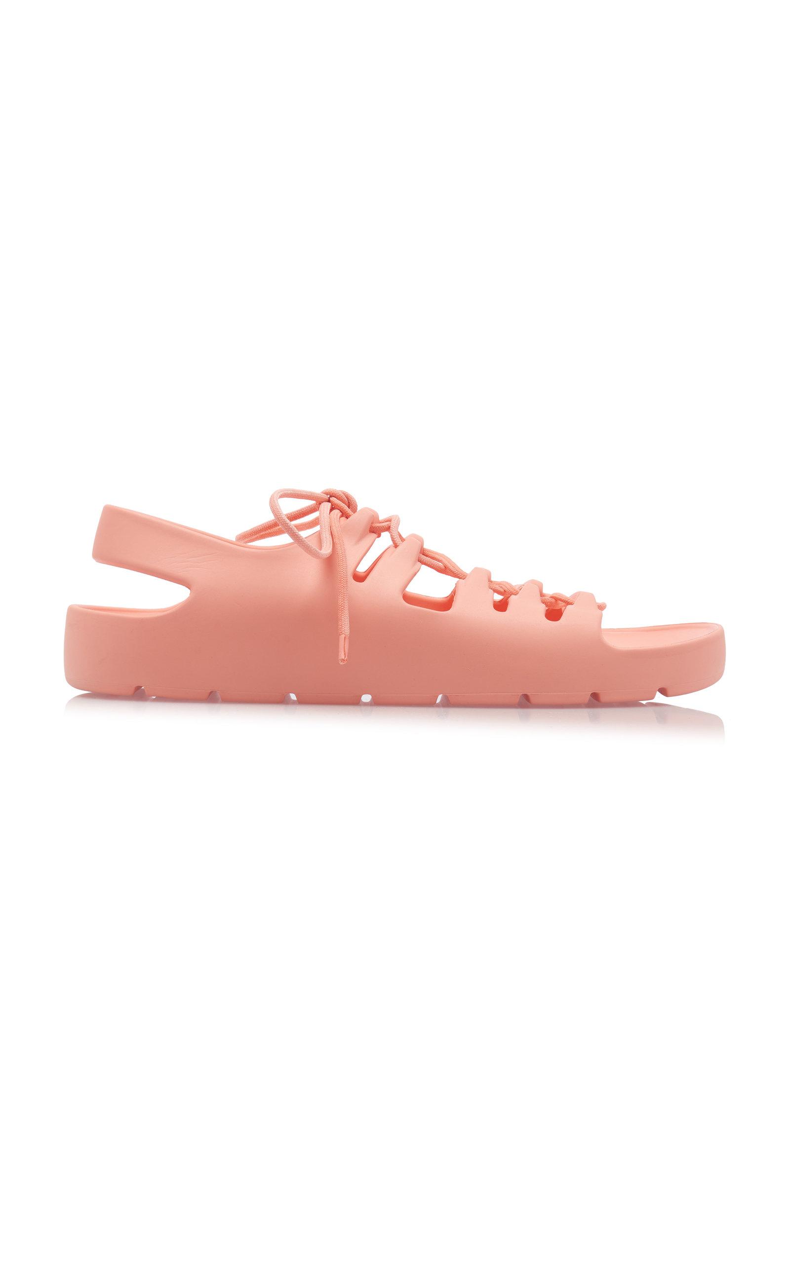 bottega veneta jelly lace up sandals