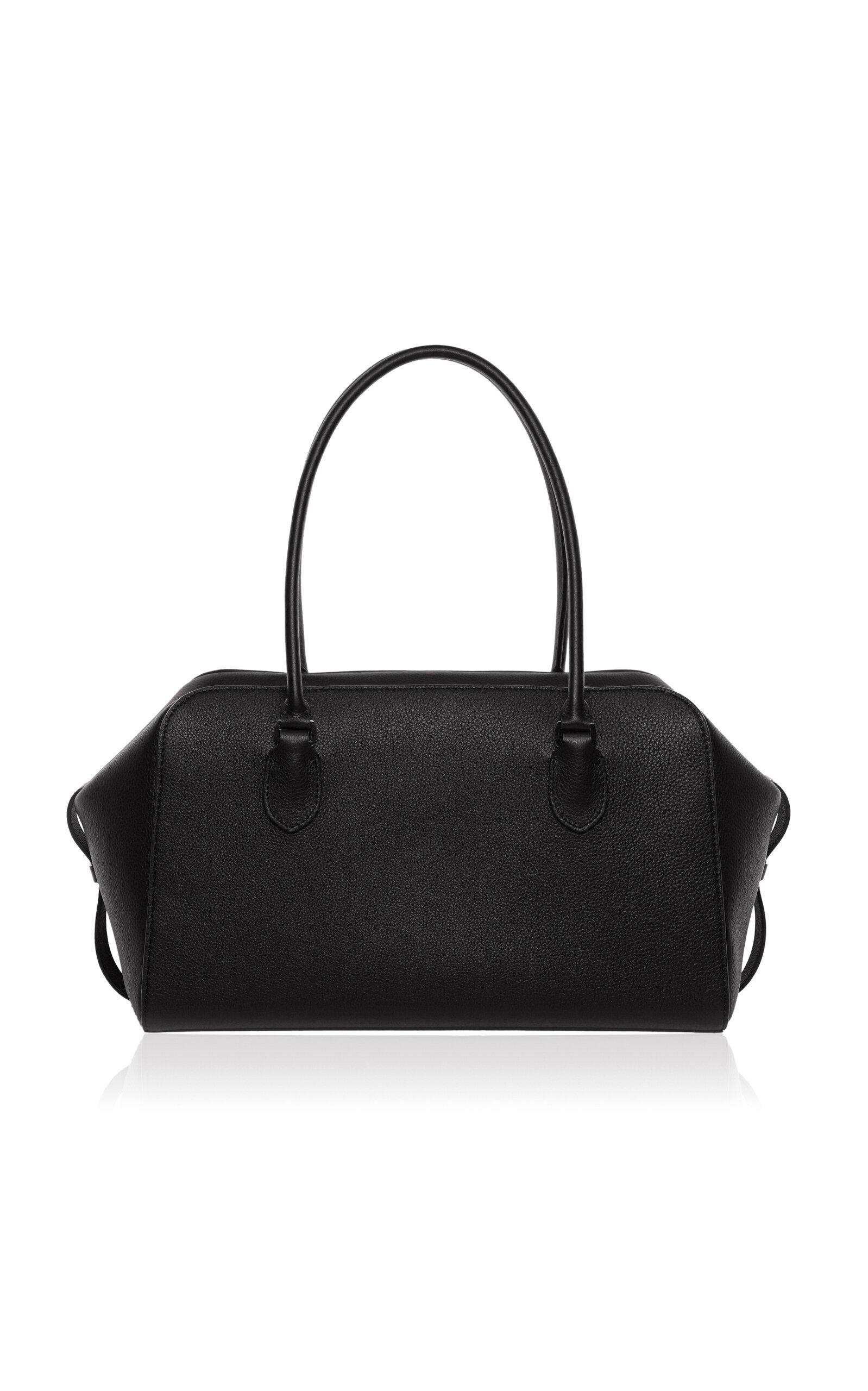 エレガント★THE ROW E/W leather duffel bag E/W leather duffel bag in brown - The Row | Mytheresa