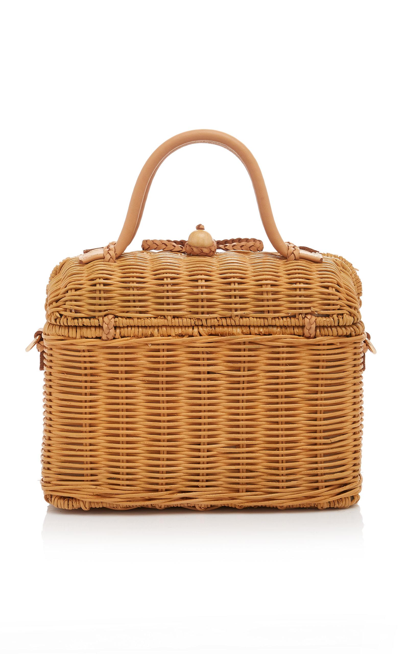 ulla johnson wicker bag