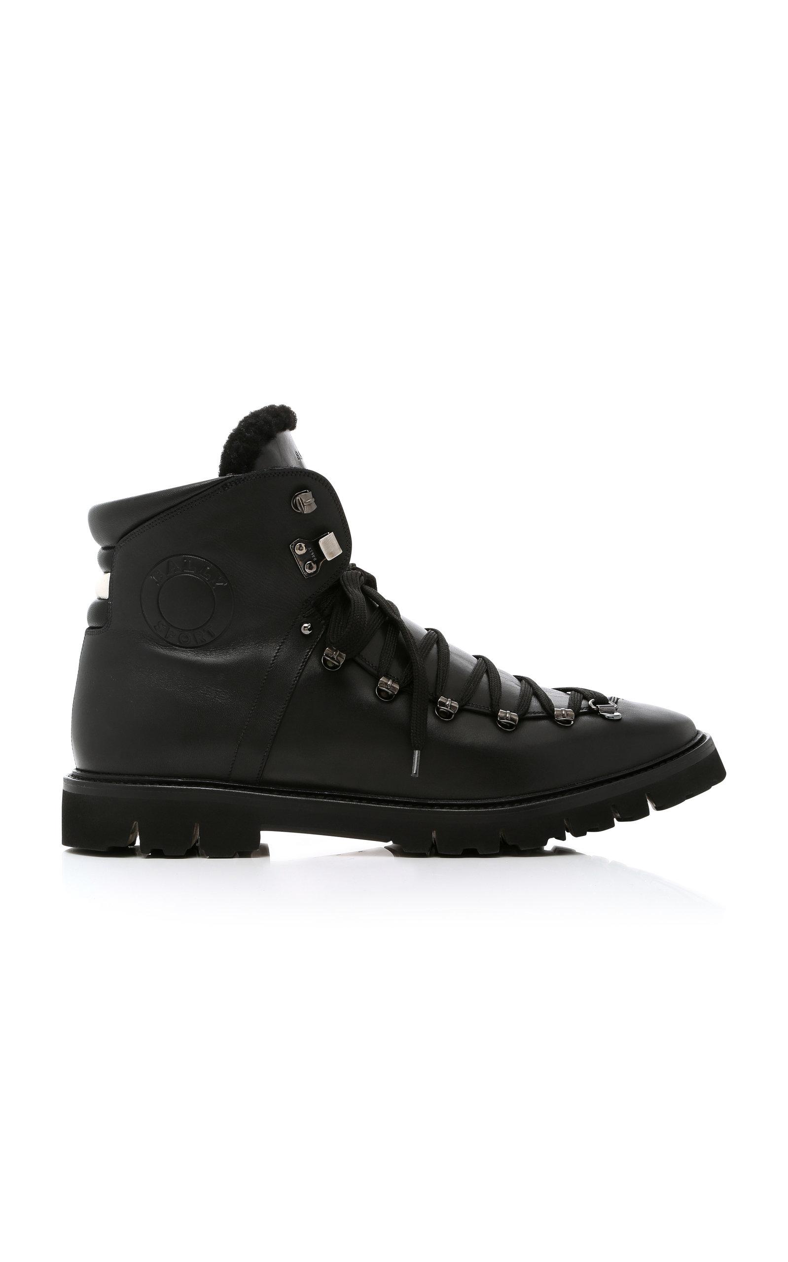 Bally Chack Furtrimmed Hiking Boots in Black for Men Lyst