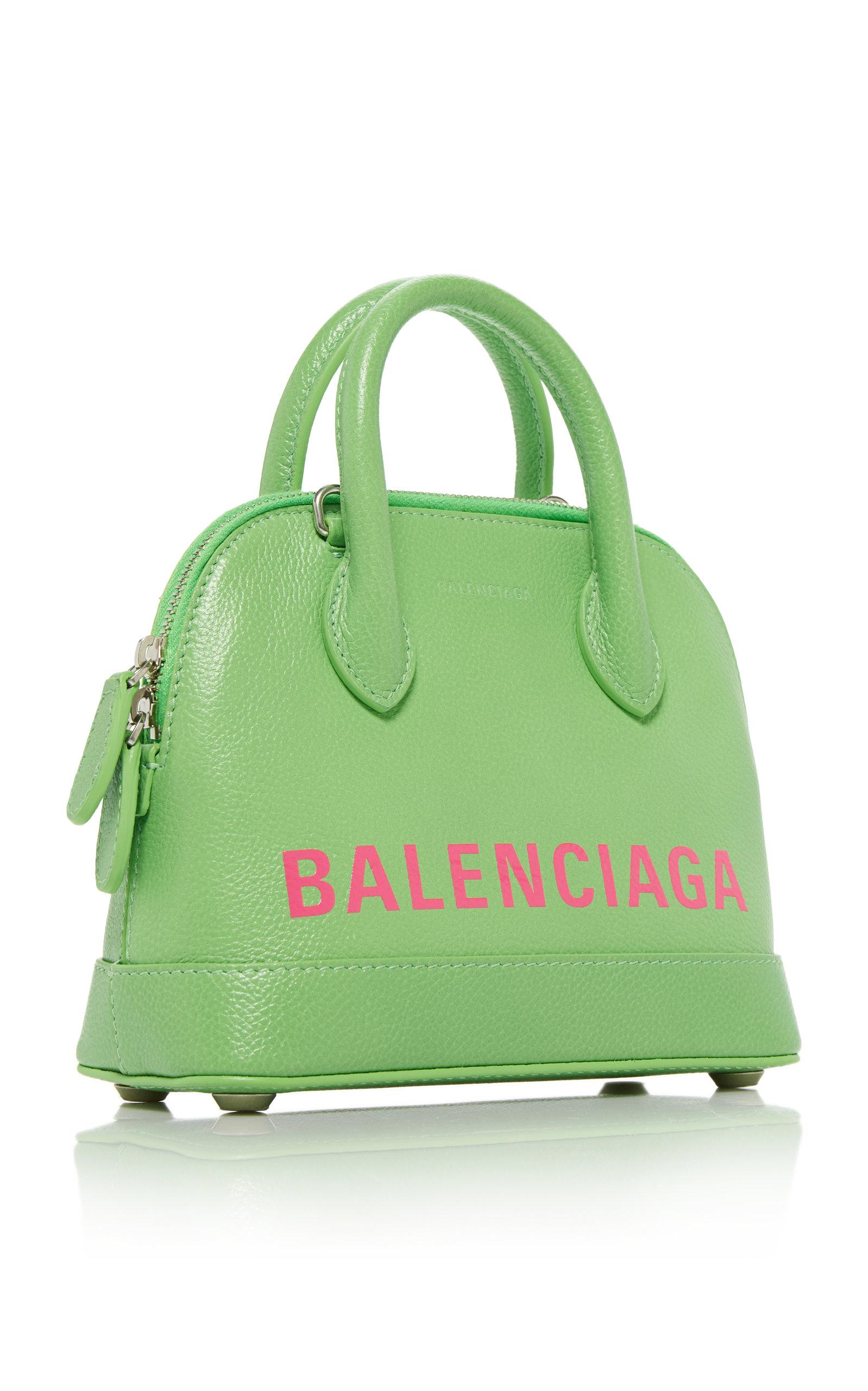 3D model Balenciaga Ville Top Handle XXS Bag Green Crocodile VR / AR /  low-poly