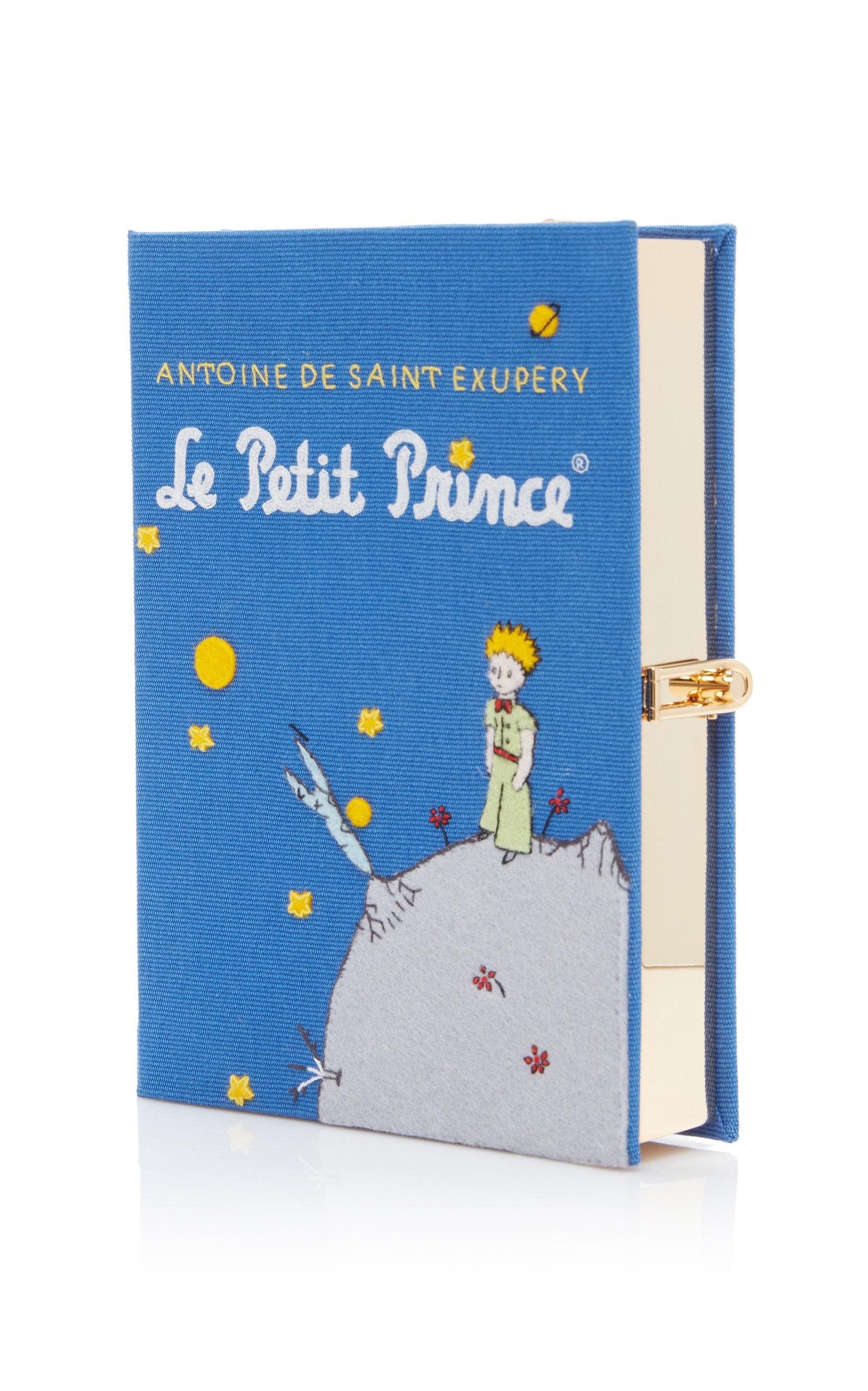 Olympia Le-Tan Le Petit Prince Appliquéd Canvas Book Clutch in