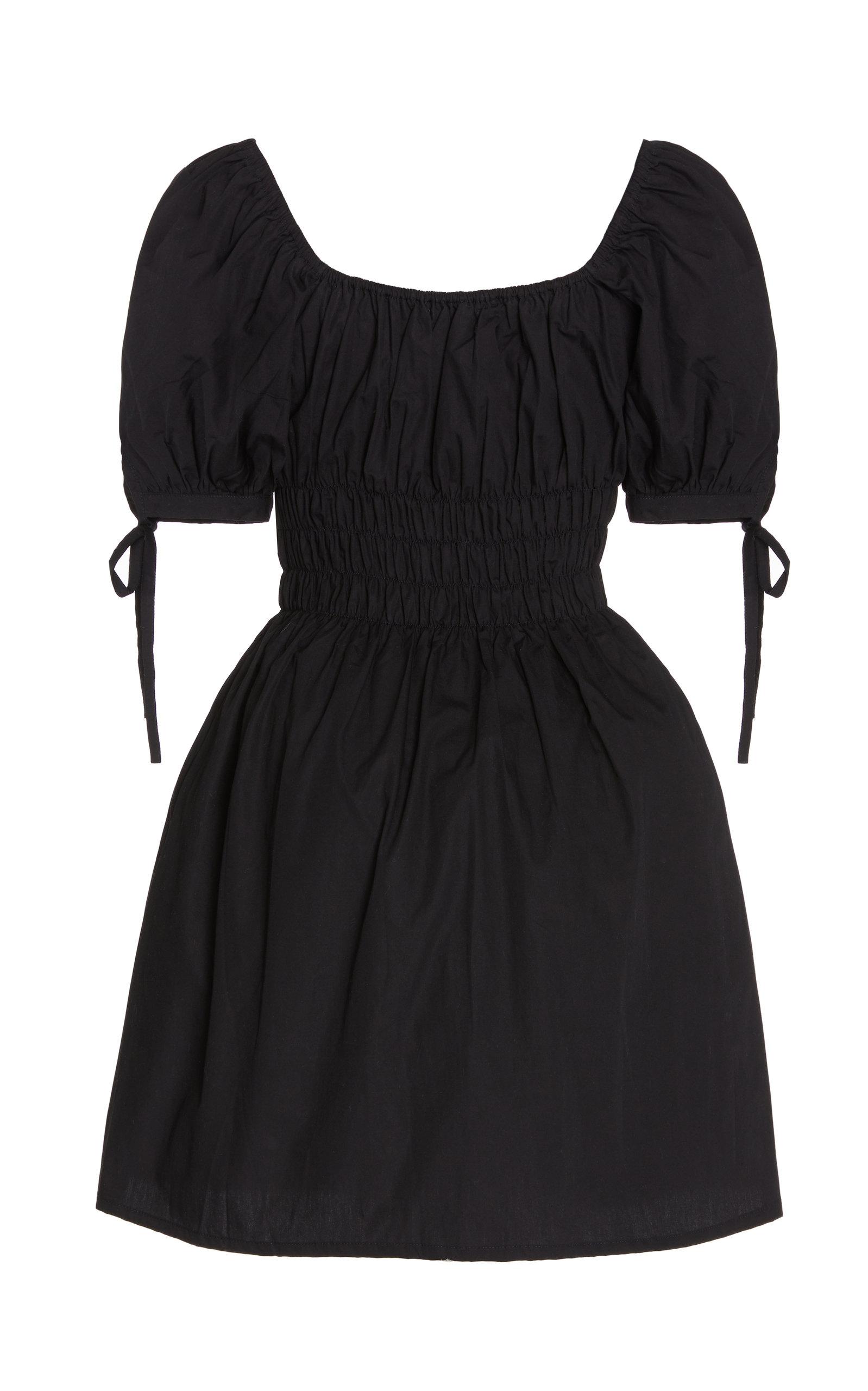 Brand Kanika Smocked Cotton Mini Dress 