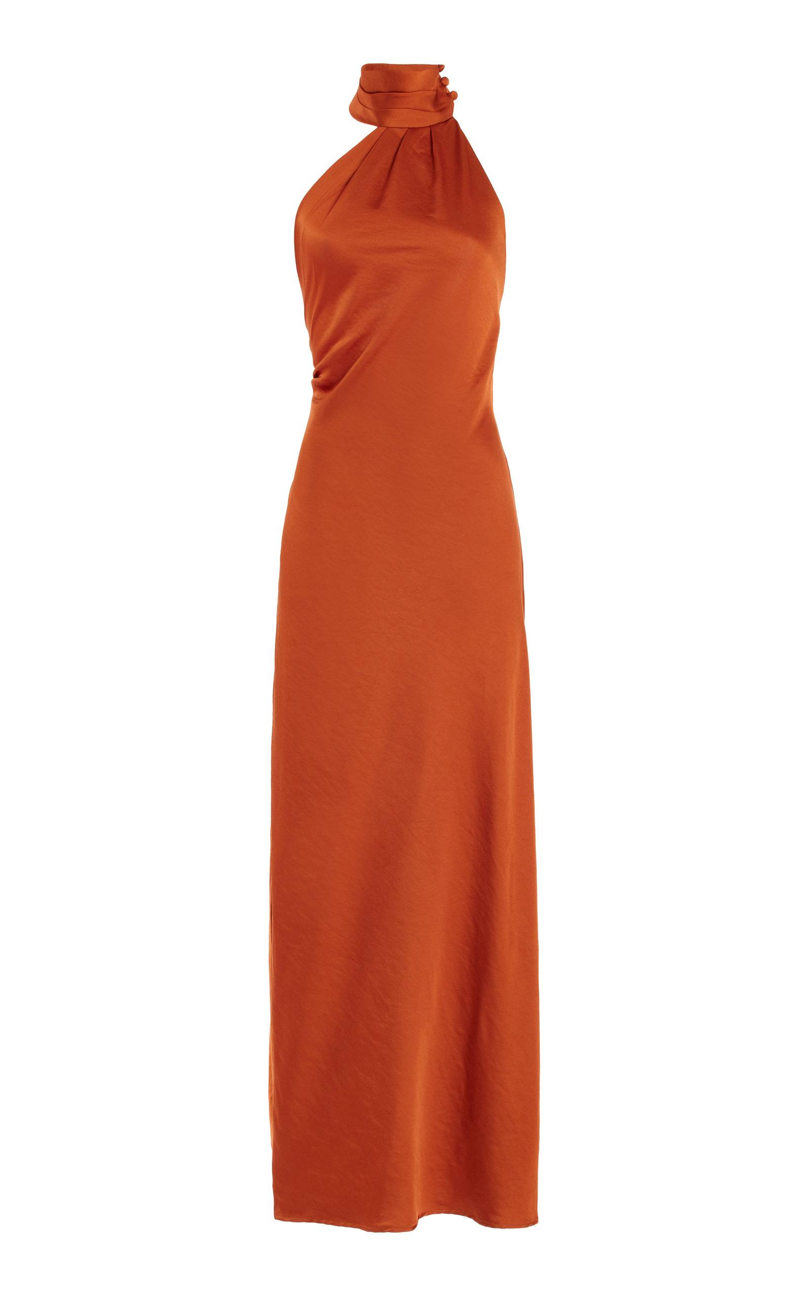 Significant Other Darcy Backless Midi Dress in Orange Lyst