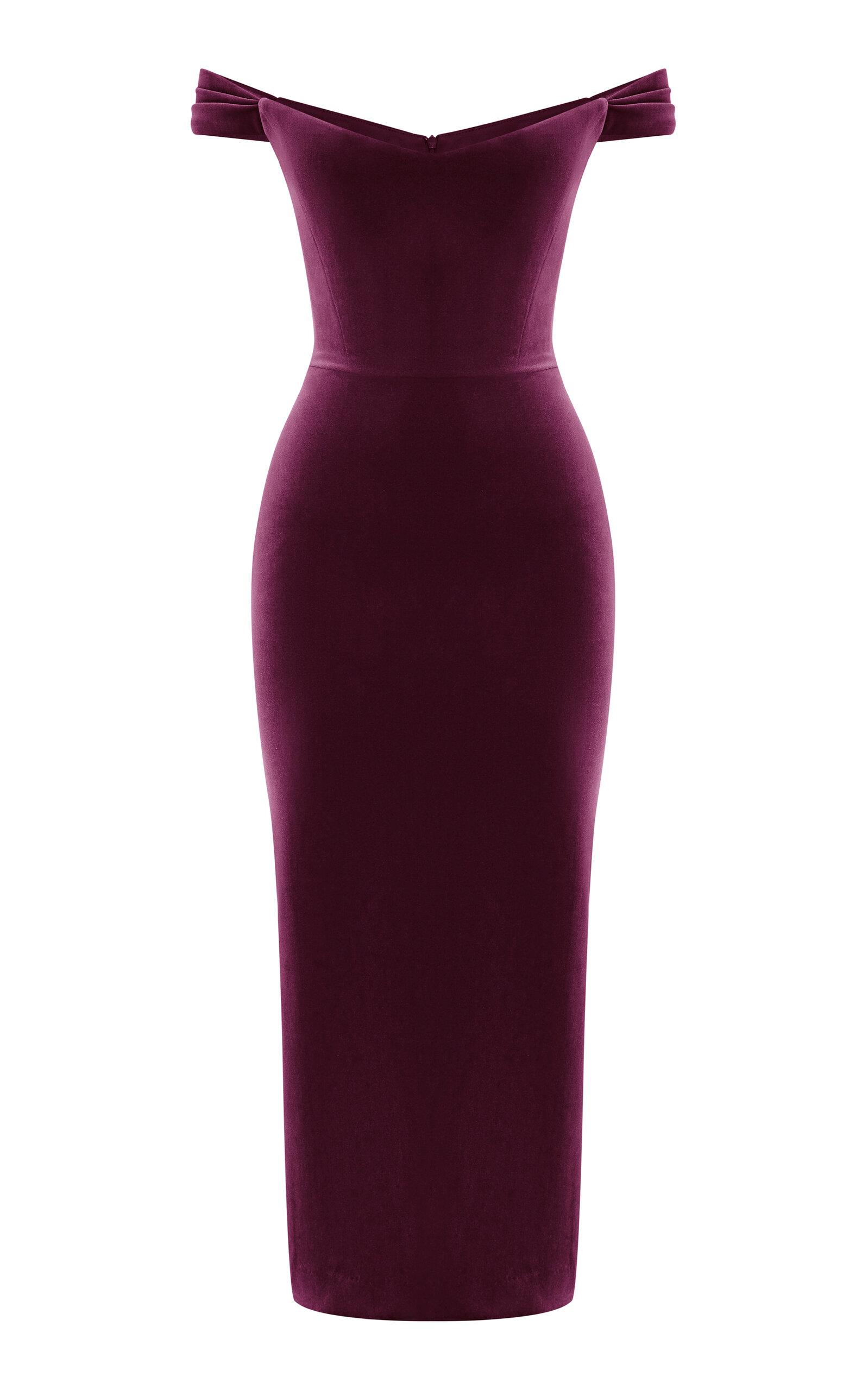 40th birthday dress ideas Satin Off-Shoulder Draped Mini Dress in True Red - 2