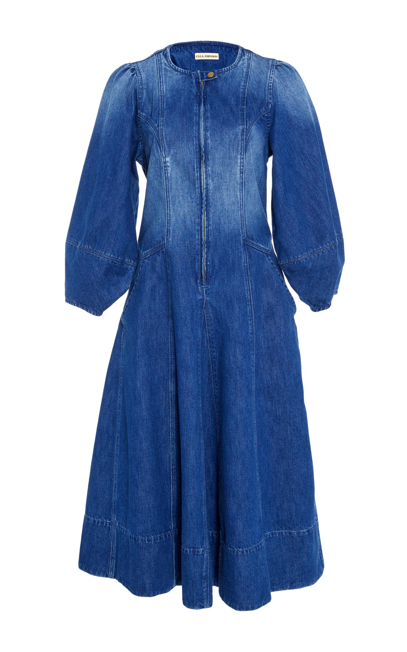 Ulla Johnson Dumas Denim Dress in Blue - Lyst