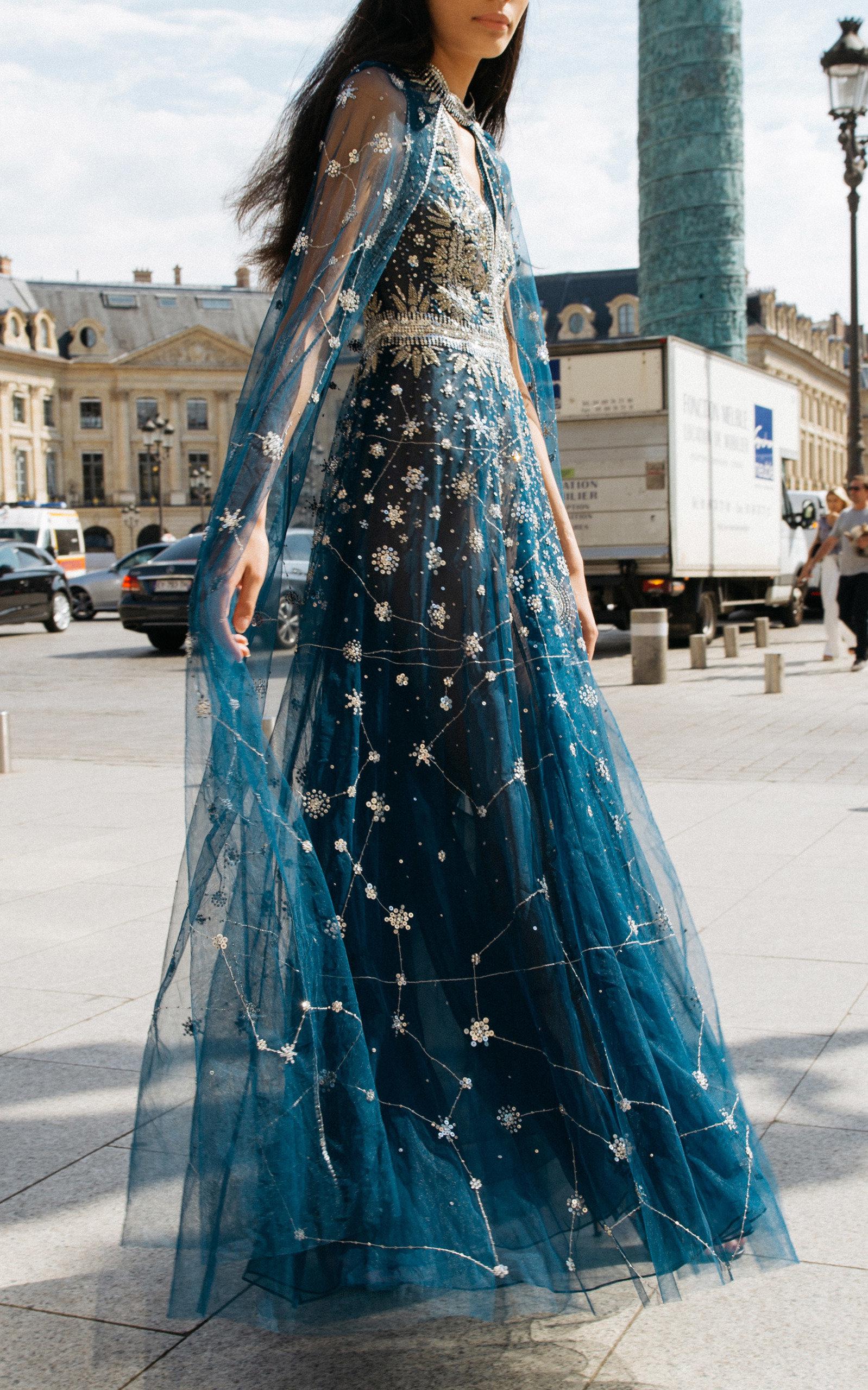 Cucculelli Shaheen Constellation Cape in Blue Lyst