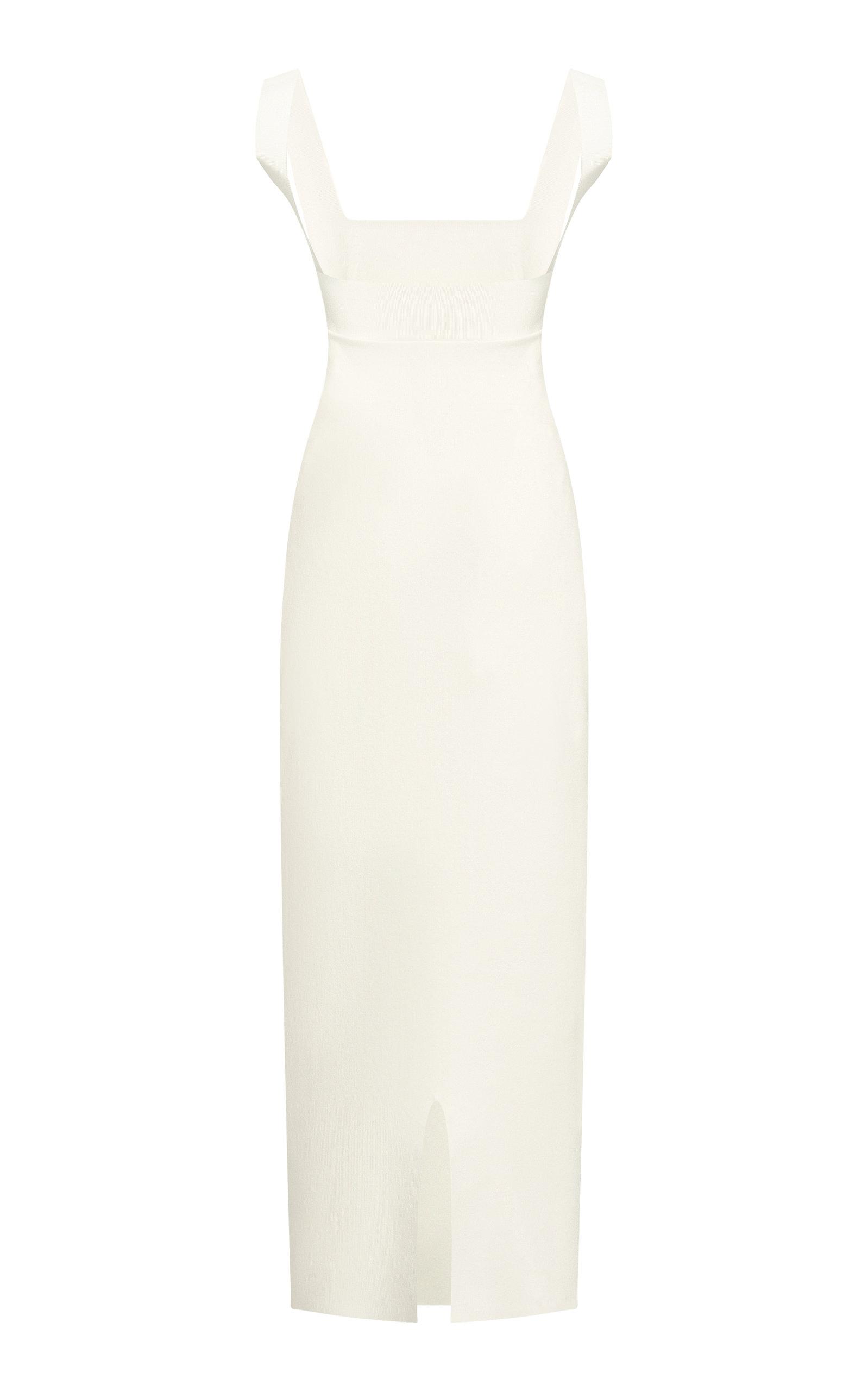 Victoria Beckham Vb Body Cutout Midi Dress in White | Lyst
