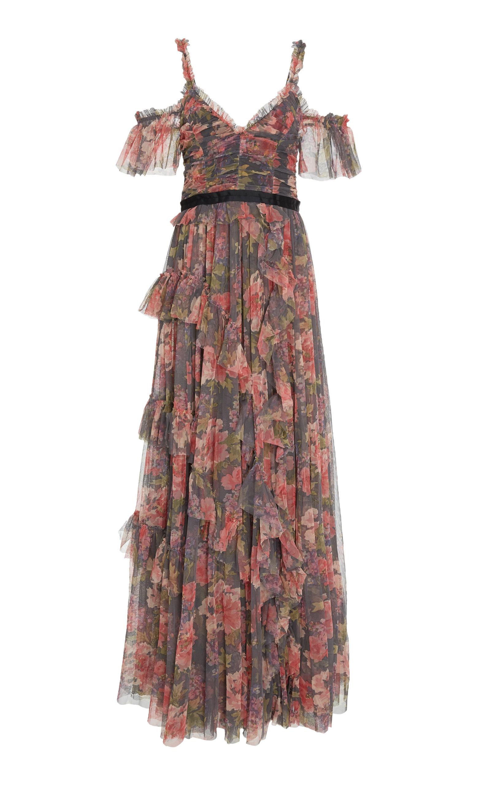 Needle and thread venetian rose tulle gown cheap