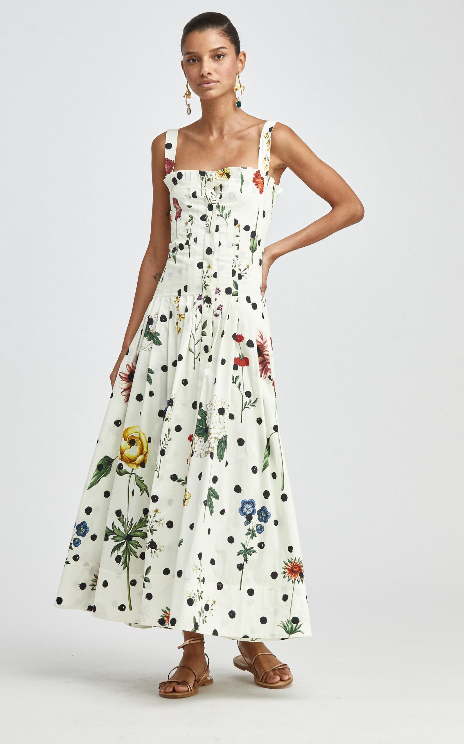 Oscar de la renta polka store dot dress