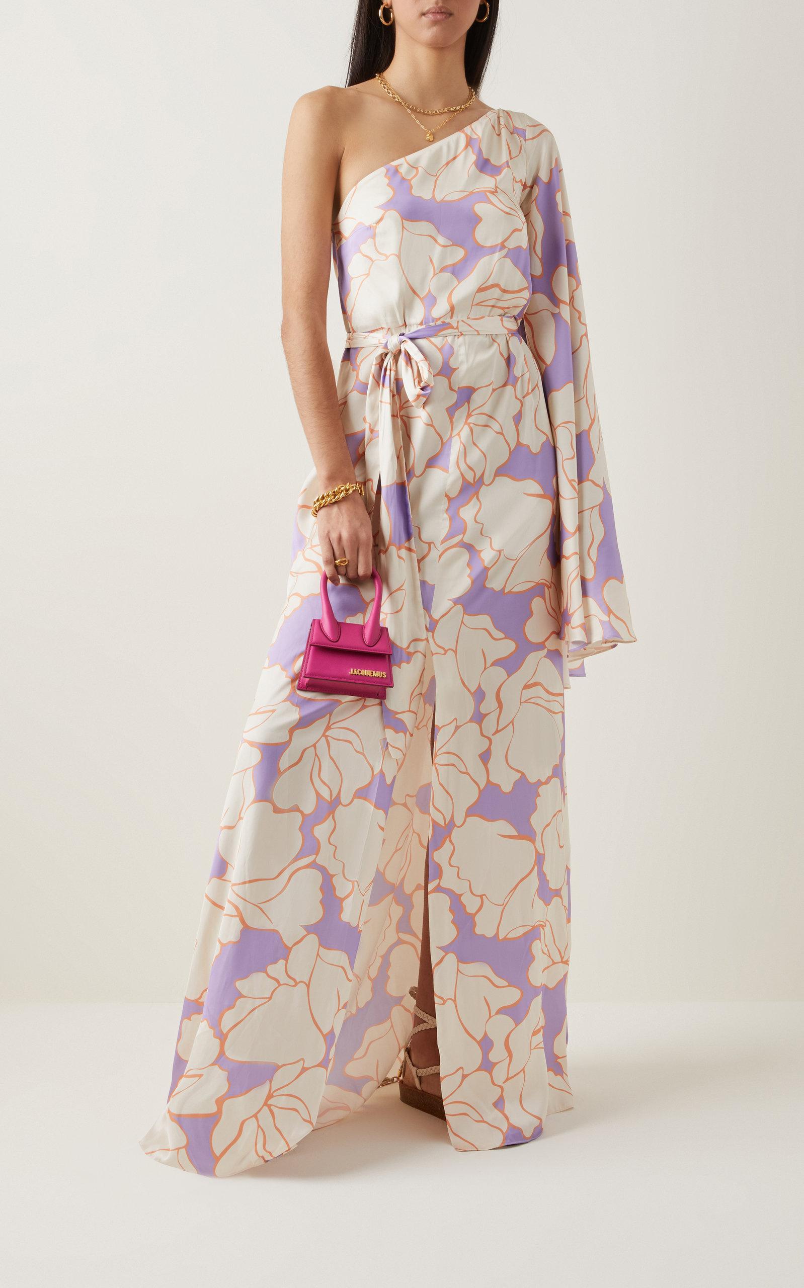 Alexis Leonette Asymmetric Printed Maxi 