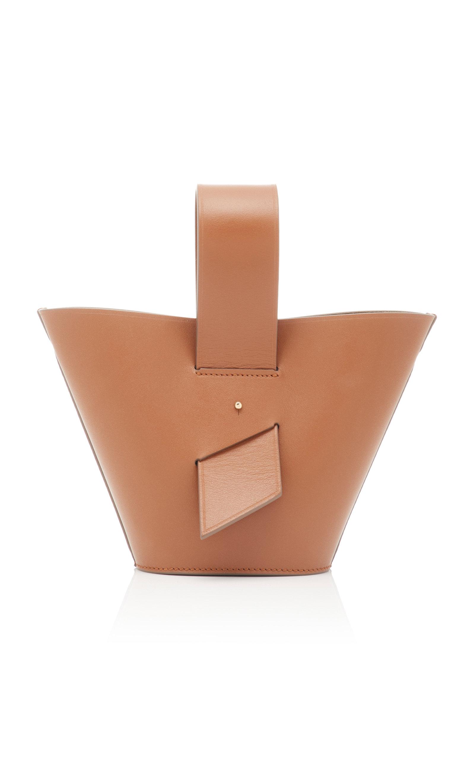 Carolina Santo Domingo Amphora Mini Leather Bag in Brown Lyst