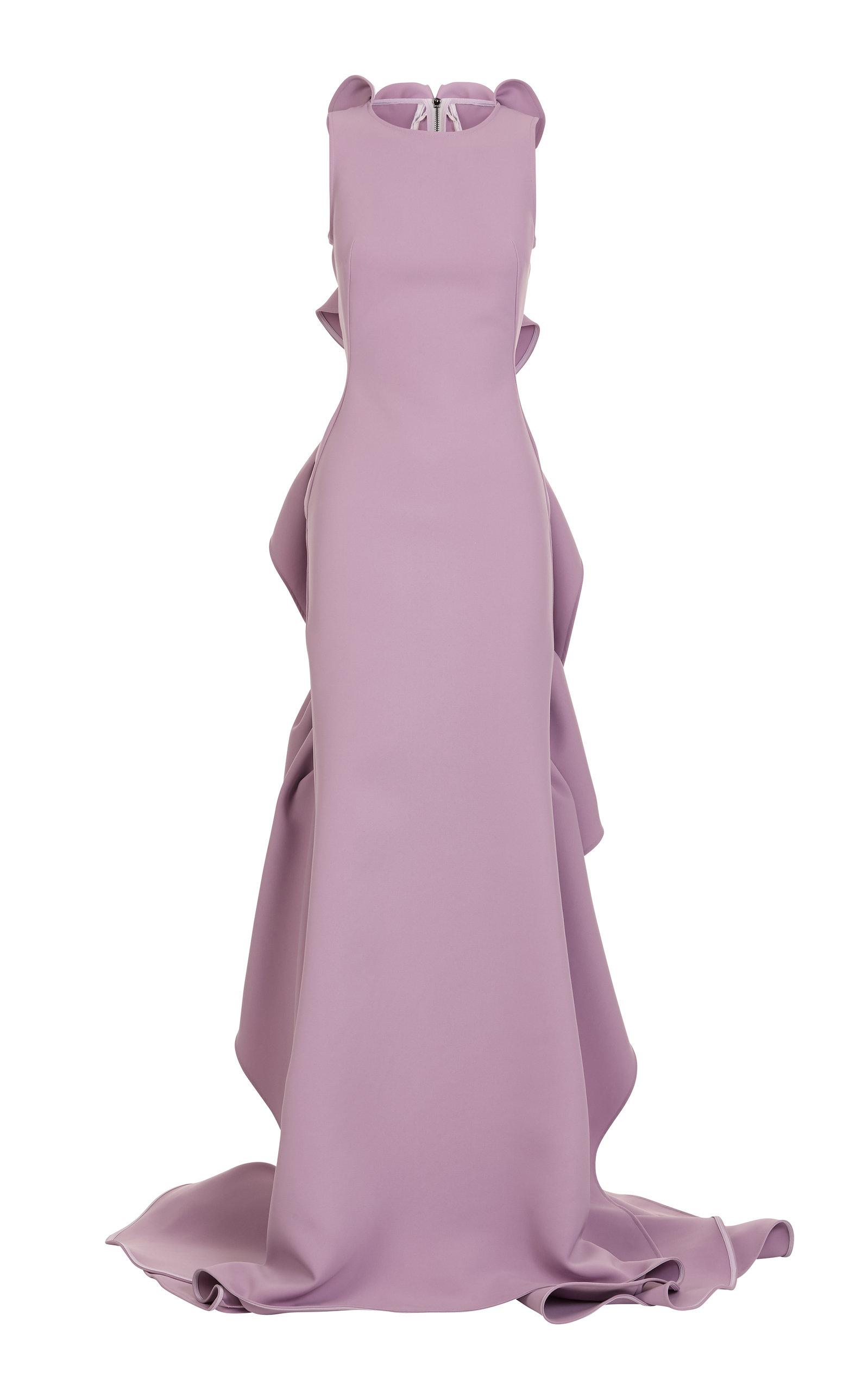 Maticevski Acaica Ruffle-back Gown in Purple | Lyst