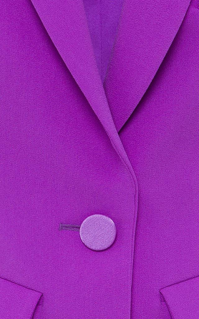 Alex Perry Alex Stretch Crepe Blazer in Purple | Lyst