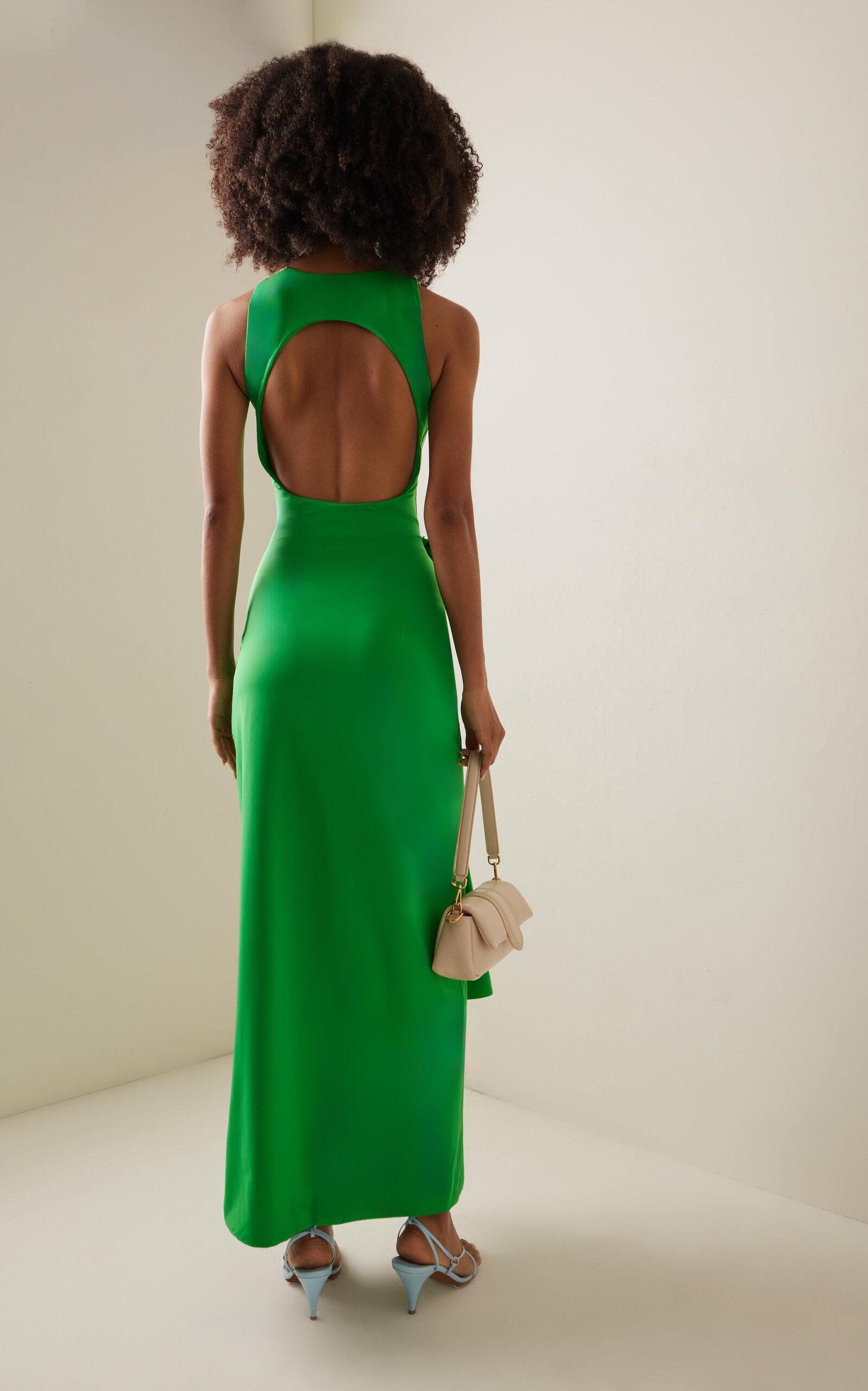 green emerald velvet dress MARQUESA – Maygel Coronel USA