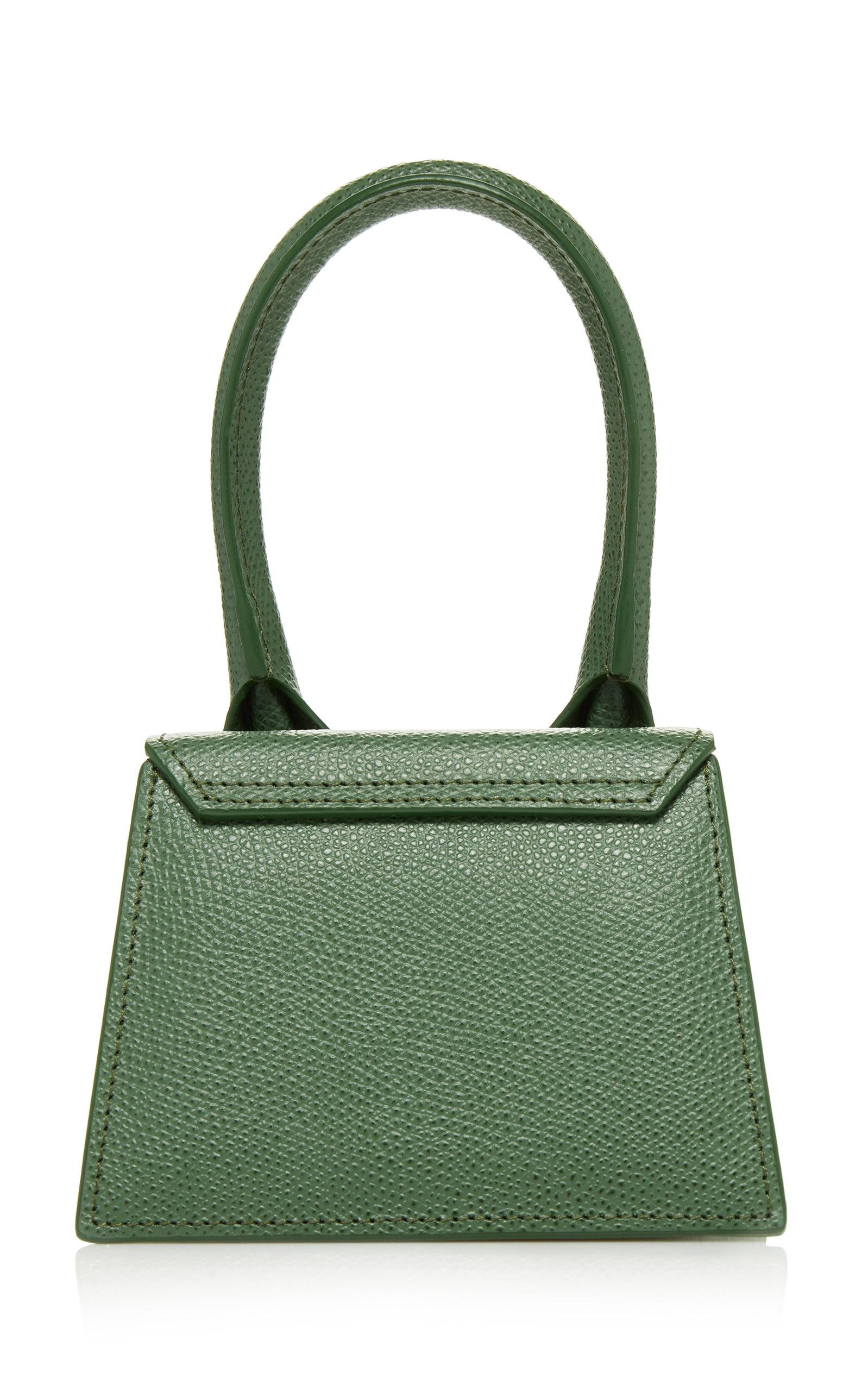 Jacquemus Le Chiquito Mini Leather Bag in Green - Lyst