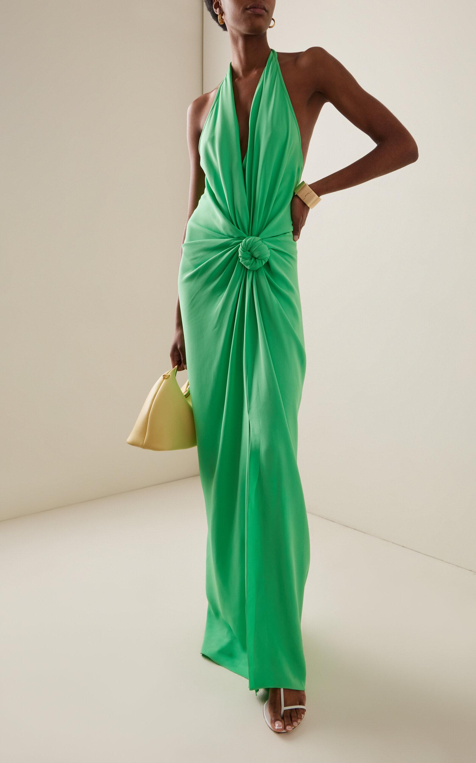 silvia tcherassi jazmin gathered satin maxi dress Silvia Tcherassi Jazmin Maxi Dress in Red