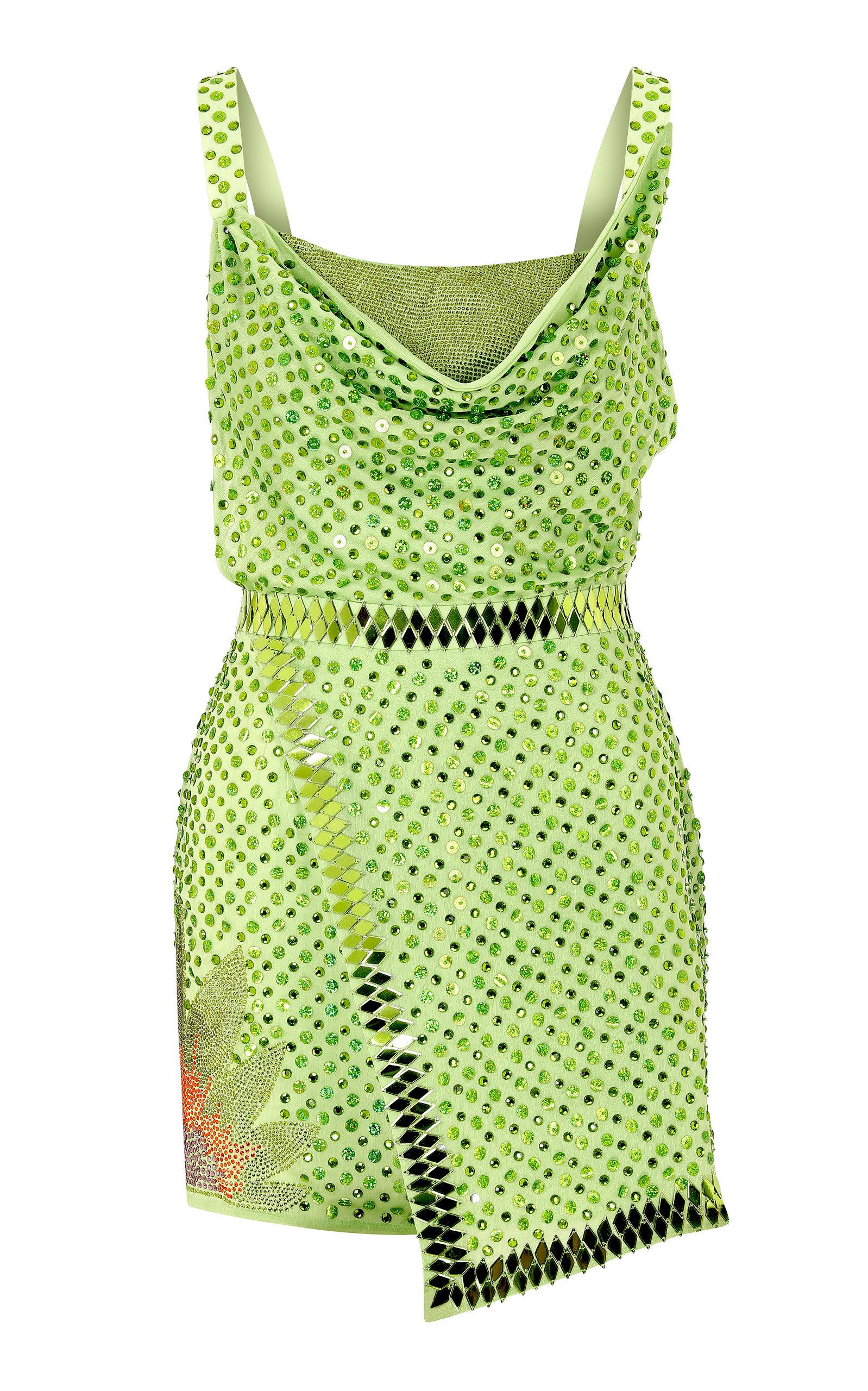 VANESSA Draped Sequin Mini Dress 