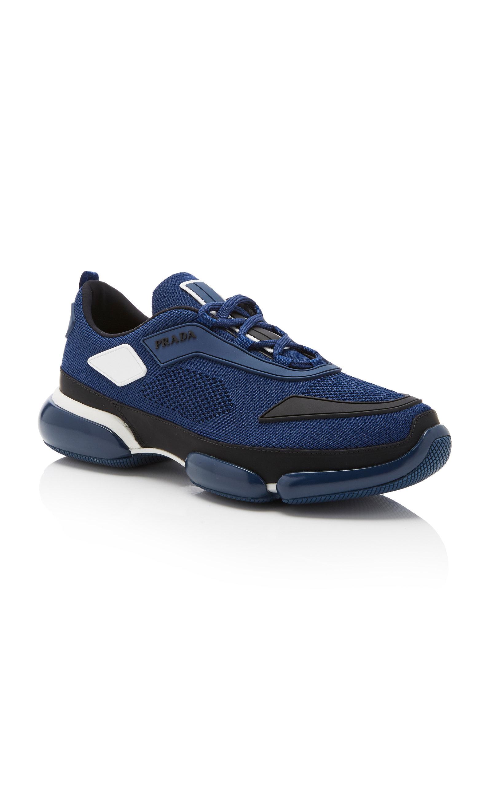 Prada Rubber Cloudbust Mesh Runners in Navy (Blue) for Men - Lyst