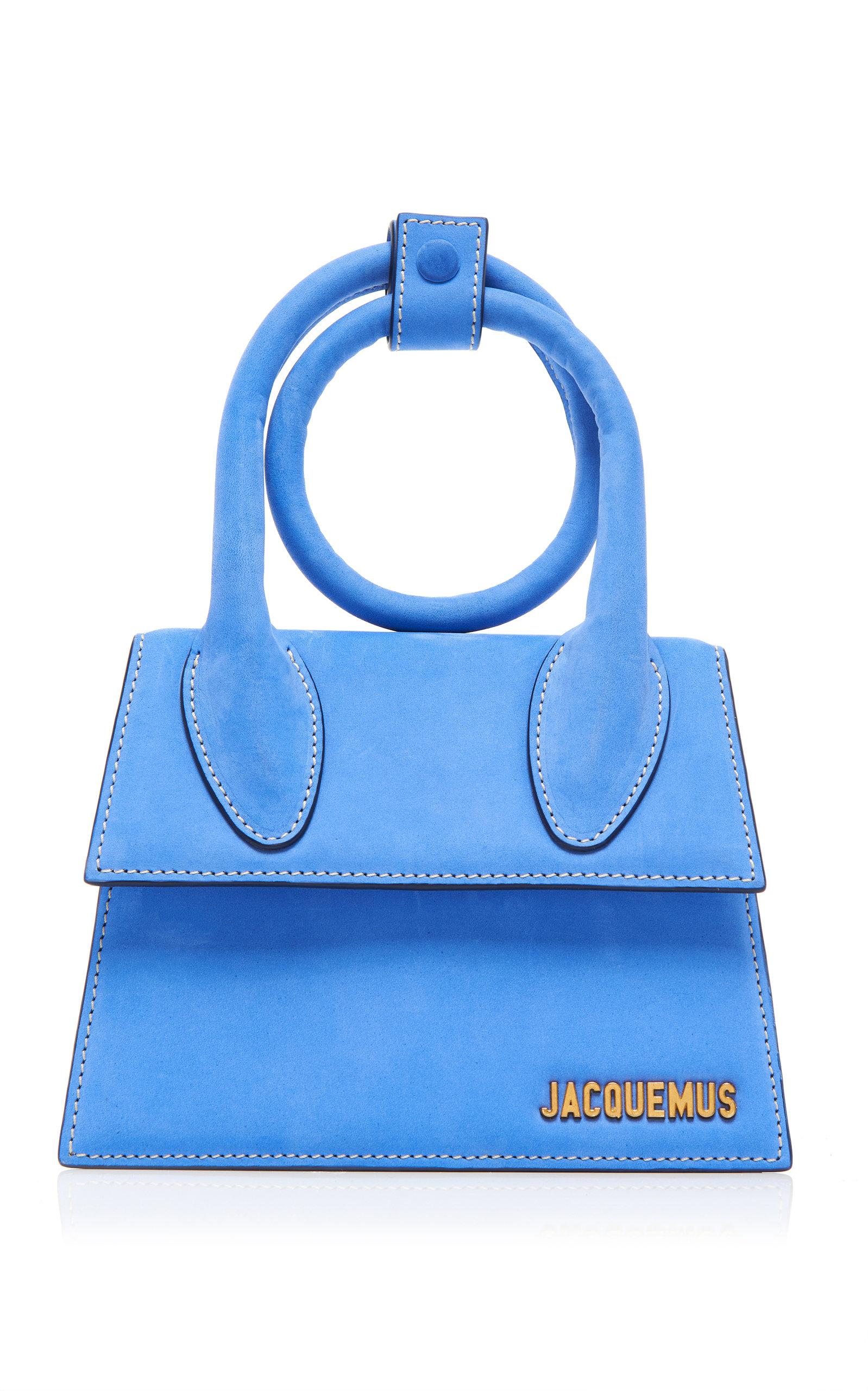 Jacquemus Le Chiquito Noeud Leather Bag in Blue | Lyst Canada