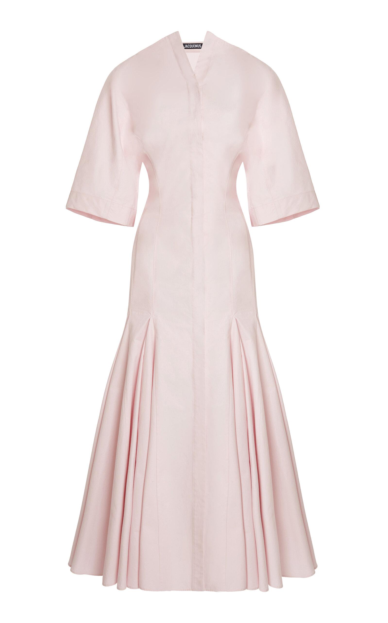 jacquemus the moisson cotton dress Jacquemus The Moisson Dress | Pink