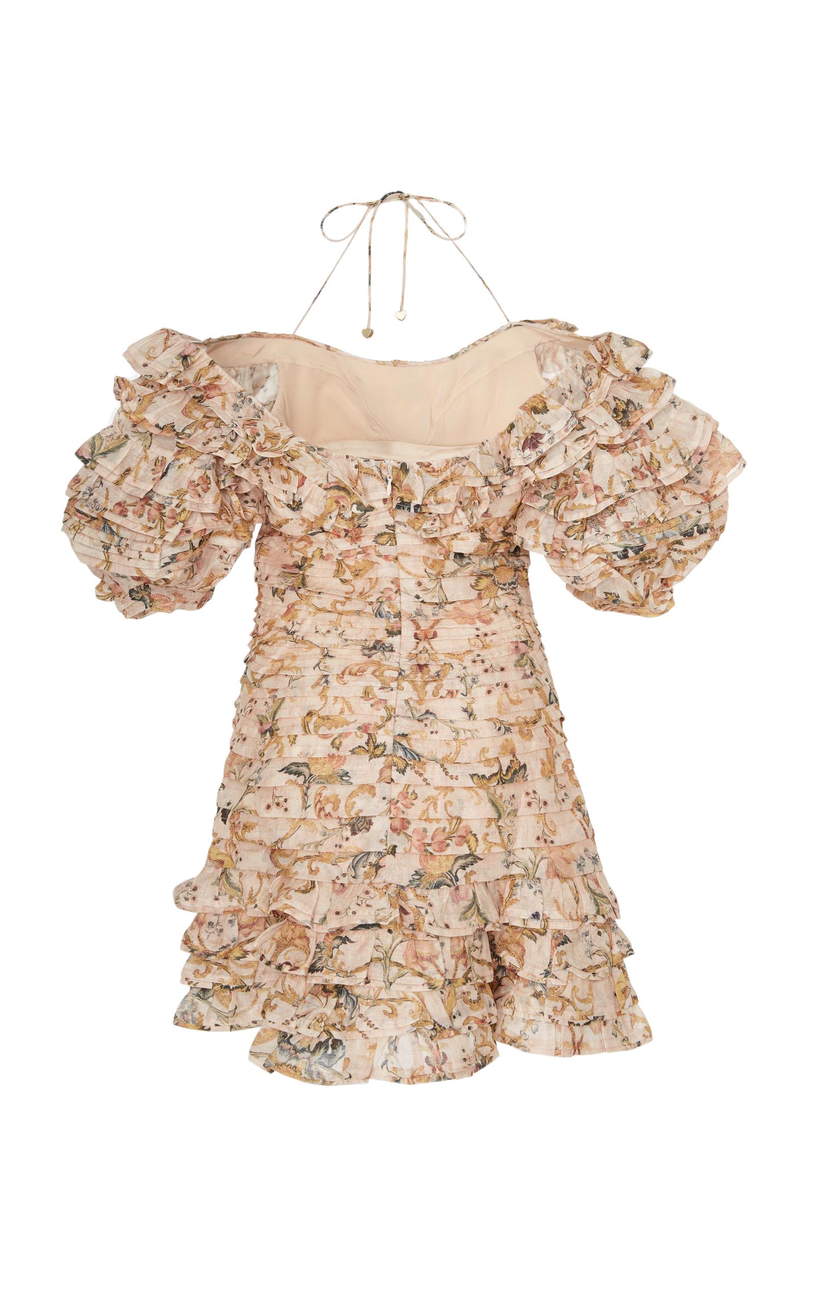 zimmermann painted heart folds dress