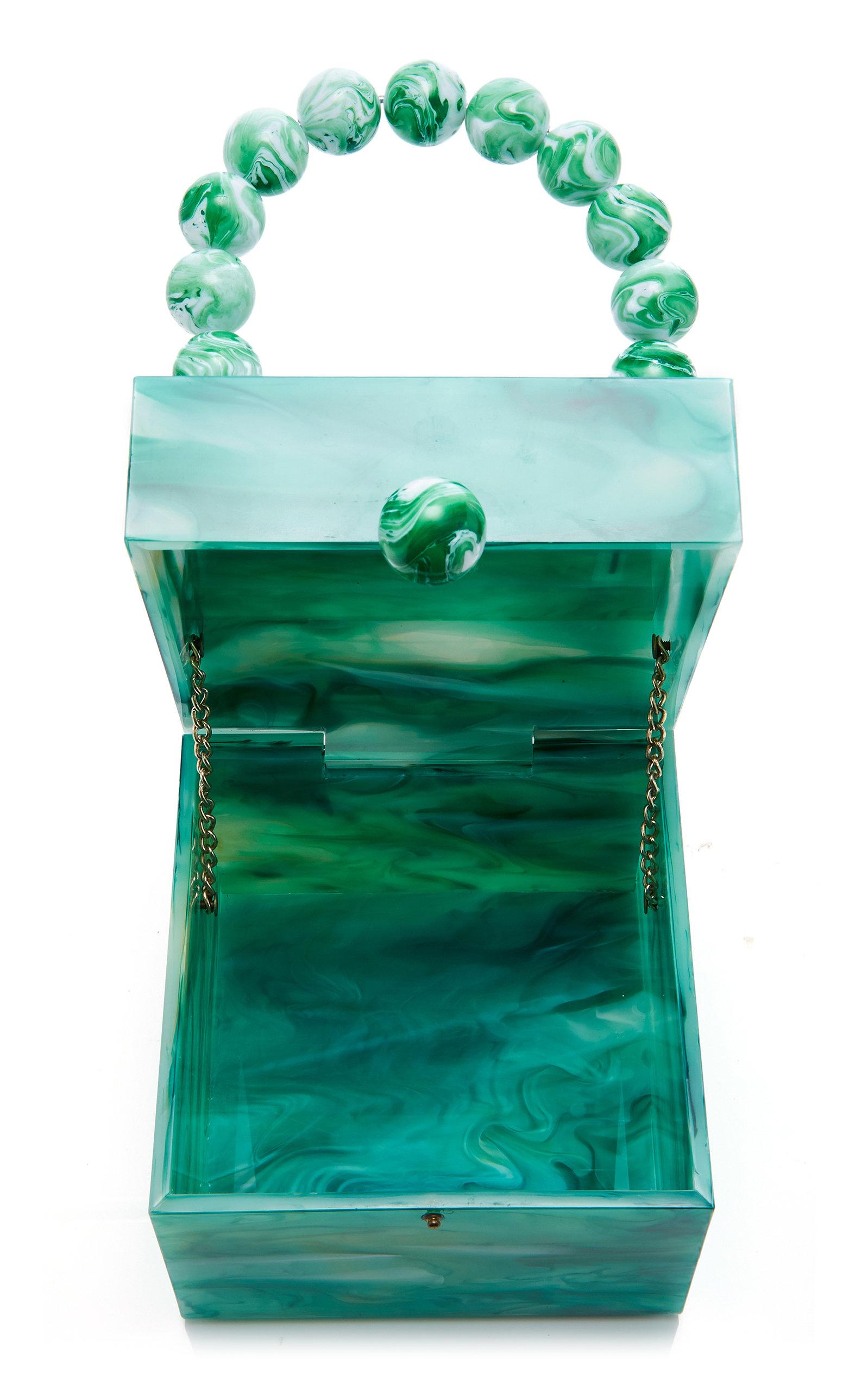 Cult Gaia Eos Marbled Box Bag in Green Lyst