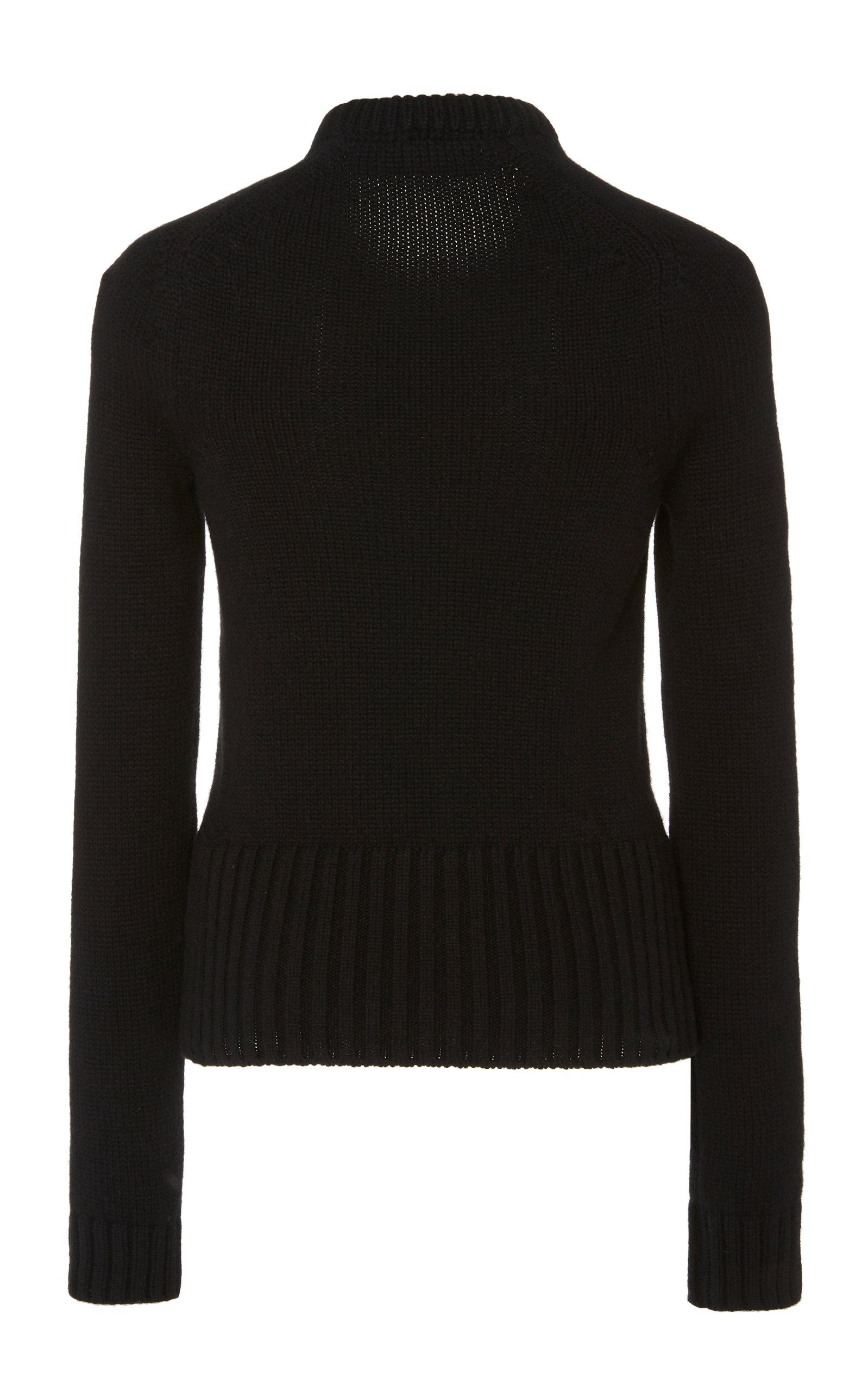 Michael Kors Monogrammed Cashmere Sweater in Black - Lyst