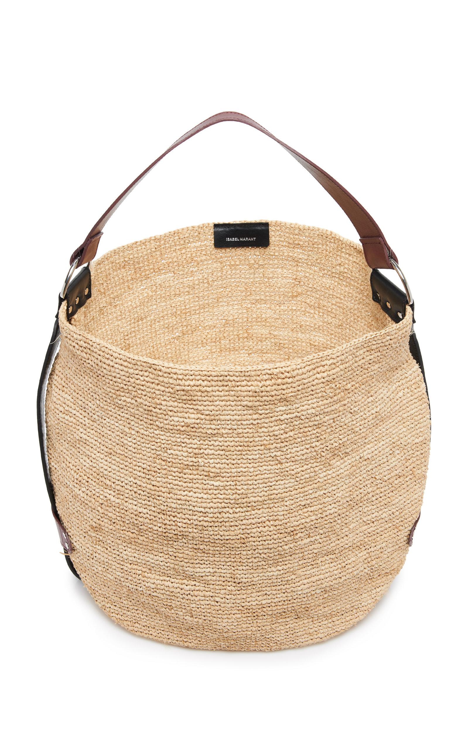 Bahiba Large Straw Tote Bag in Beige - Isabel Marant