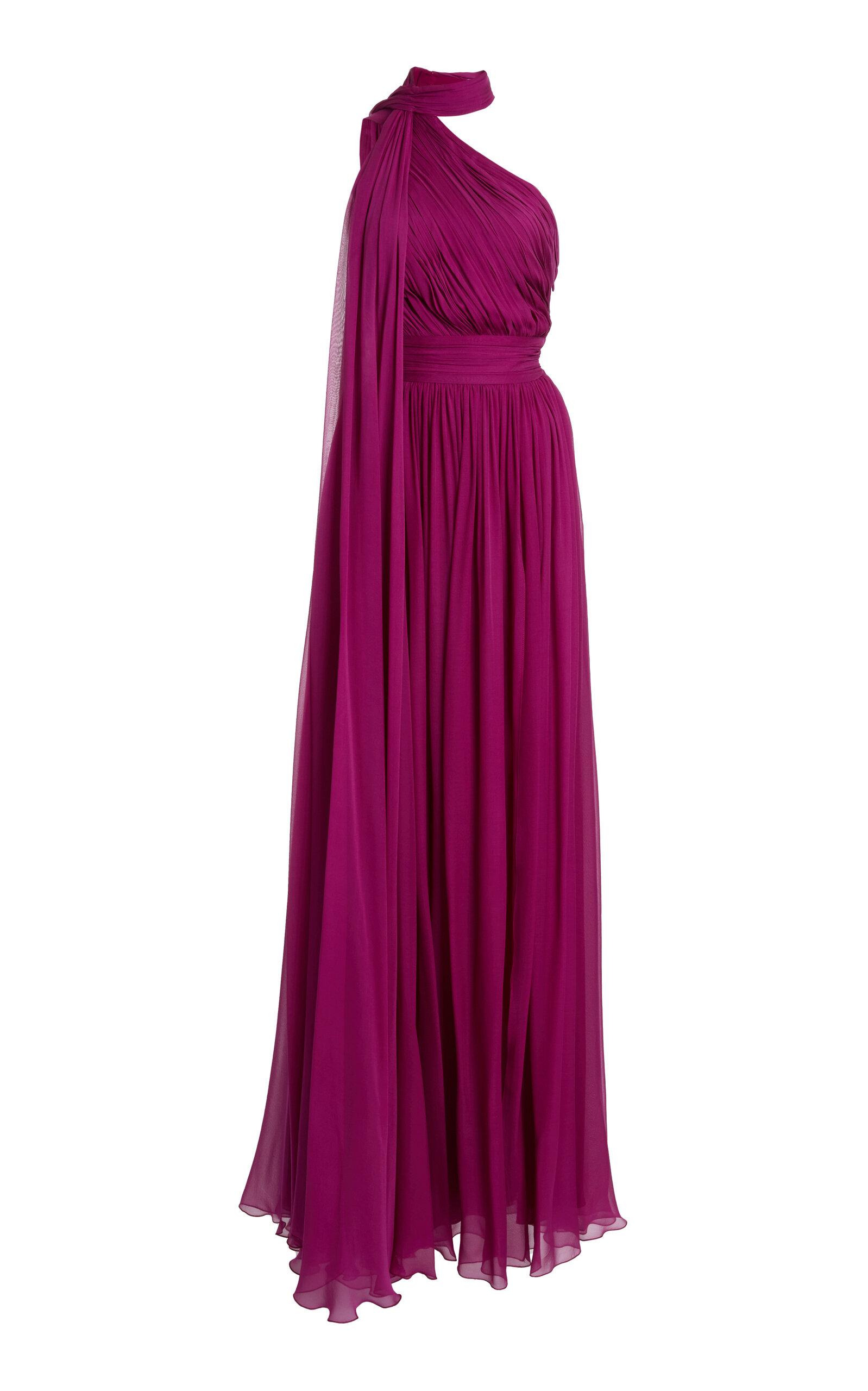 sachin and babi light blue dress Rosalie Floral Chiffon Maxi Dress / Purple | Meshki