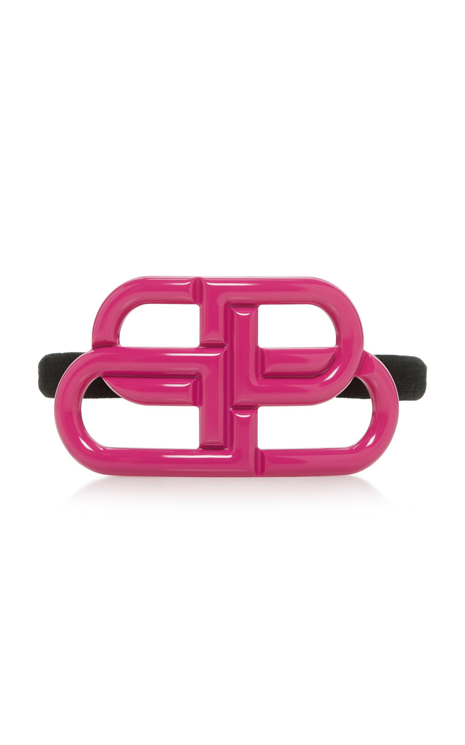 Balenciaga 'bb' Elastic Hair Tie in Pink | Lyst