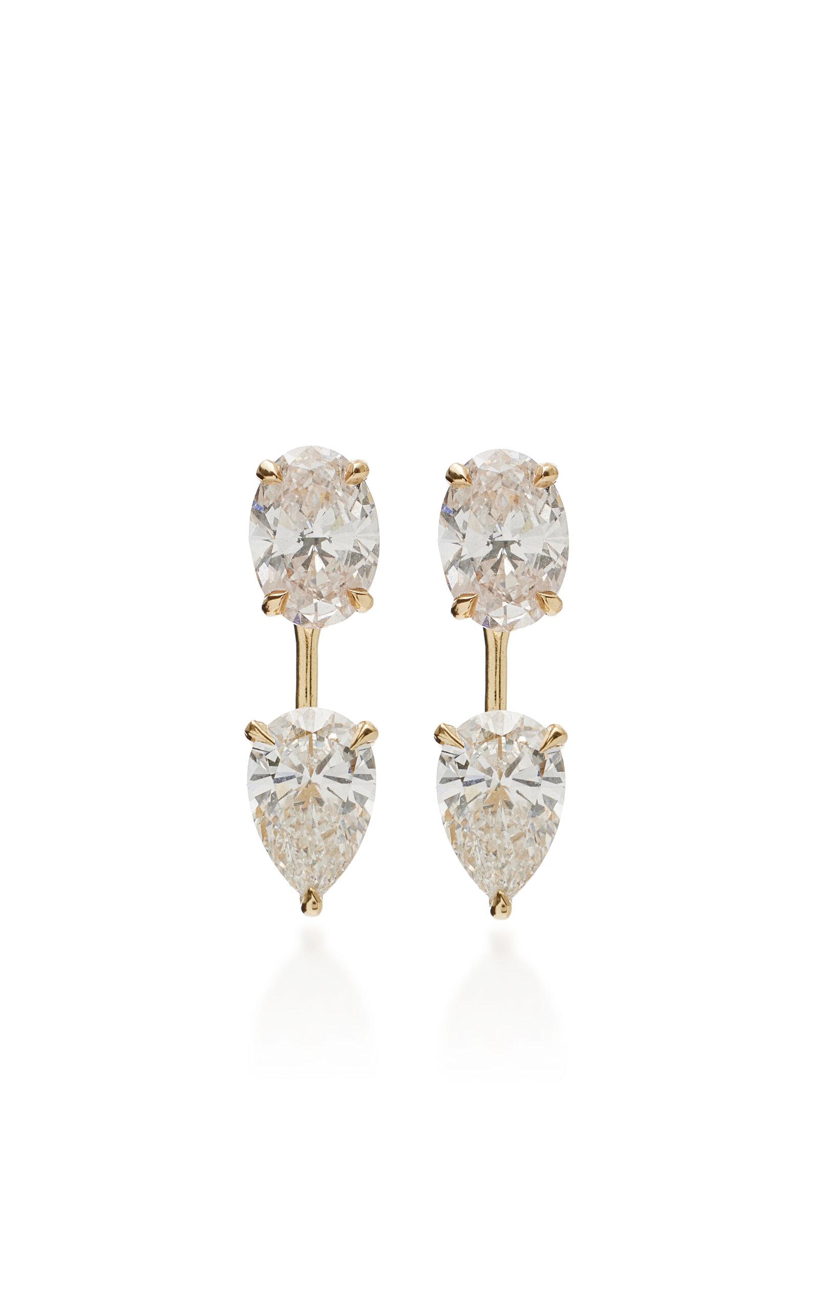 Vrai 14K Lab-Grown Diamond Earrings in White Lyst UK