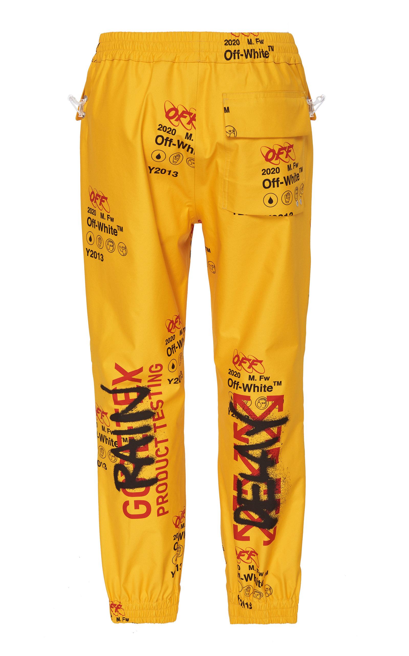 leder Absorbere Formen Off-White c/o Virgil Abloh Yellow Goretex Lounge Pants for Men - Lyst