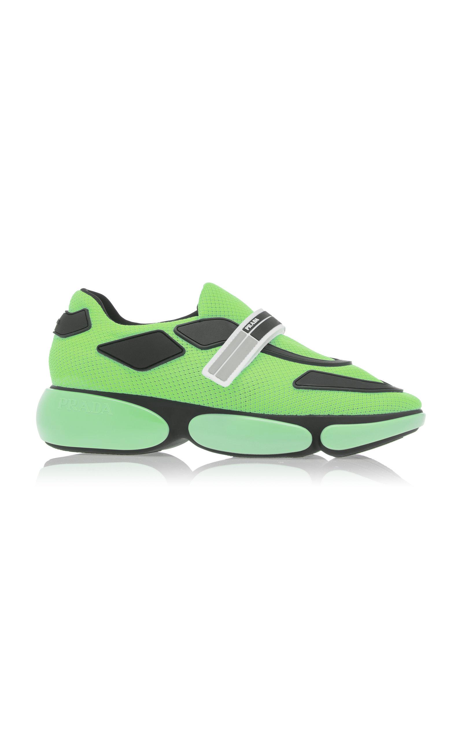 lime green prada sneakers