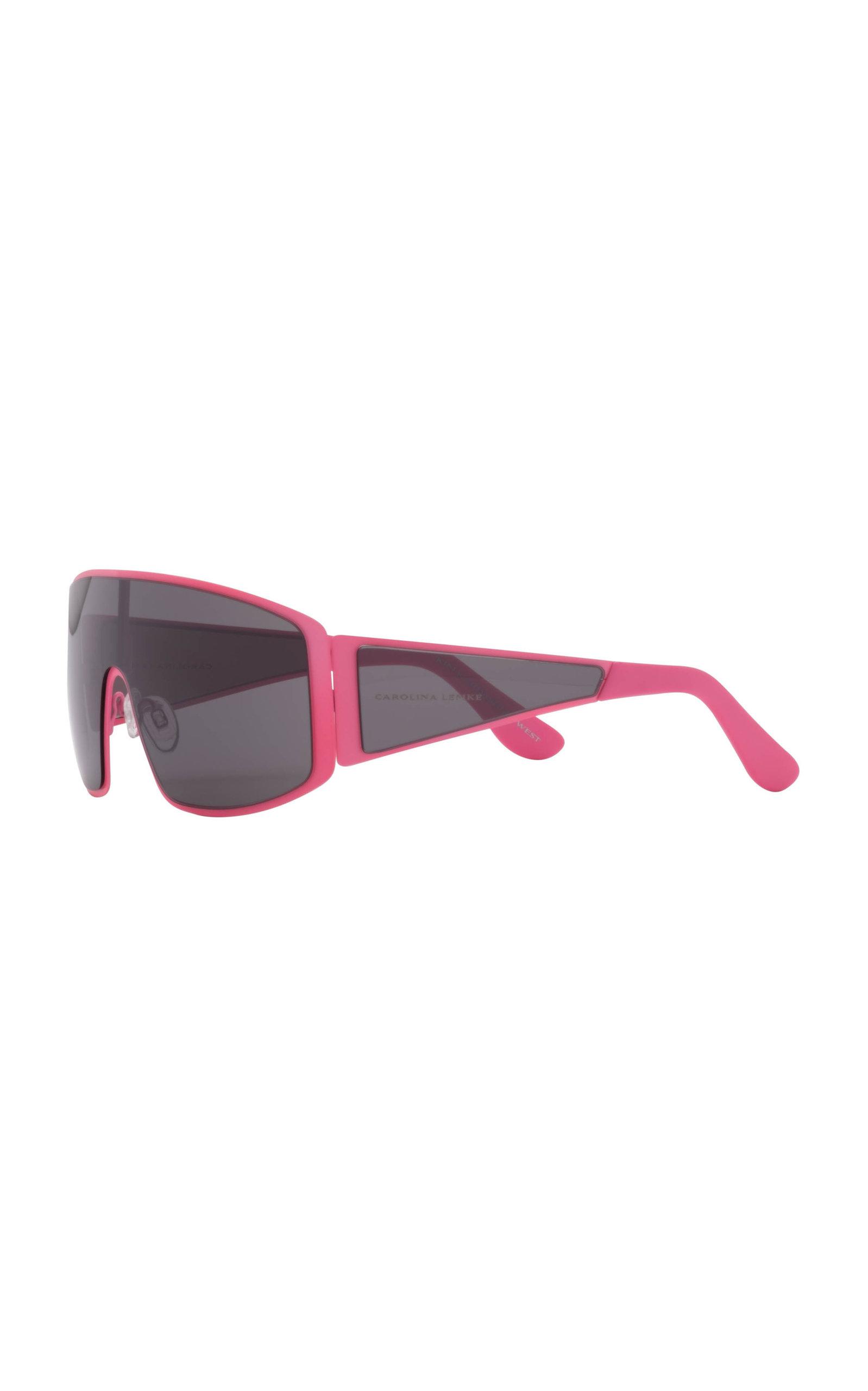 Carolina Lemke Berlin Women\'s Pink Round Sunglasses Women main image 4