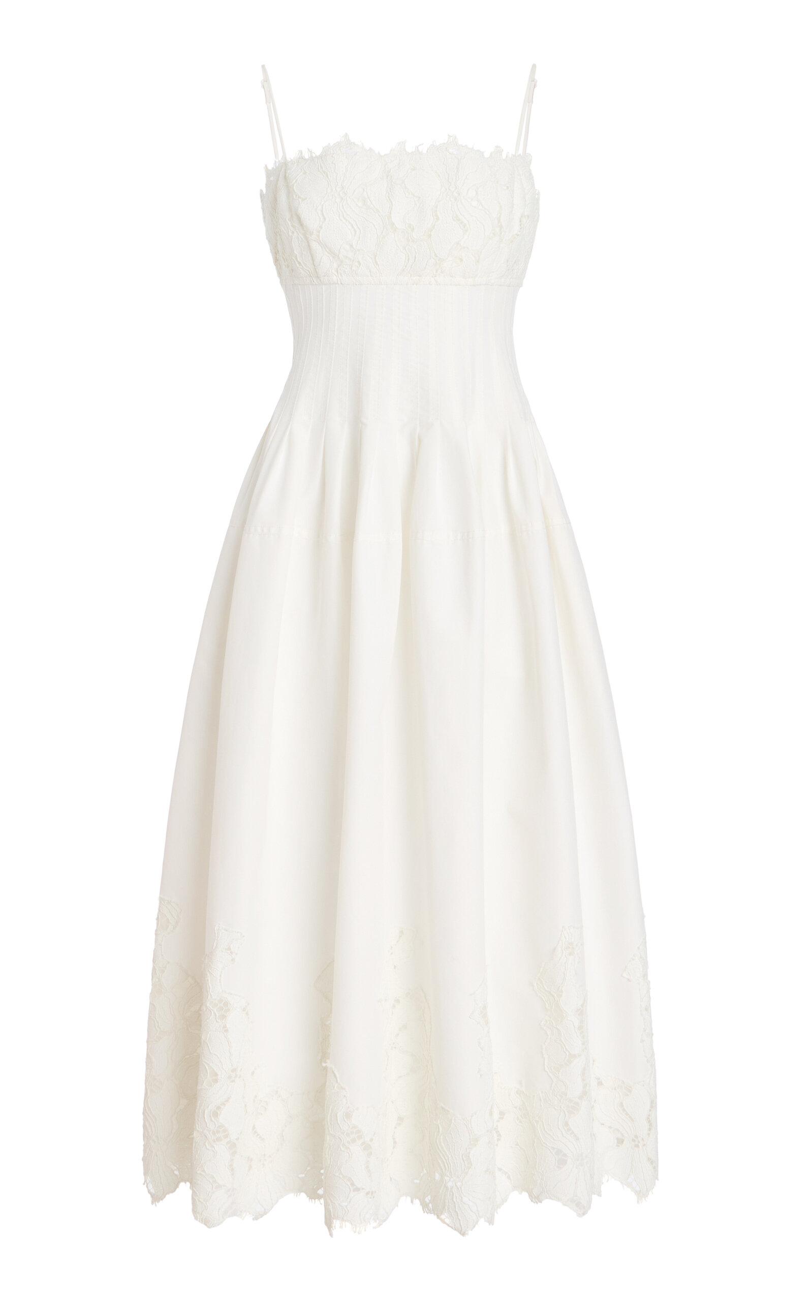 chinese dress ladies Simkhai Guipure Lace Belted Midi Dress main image 0
