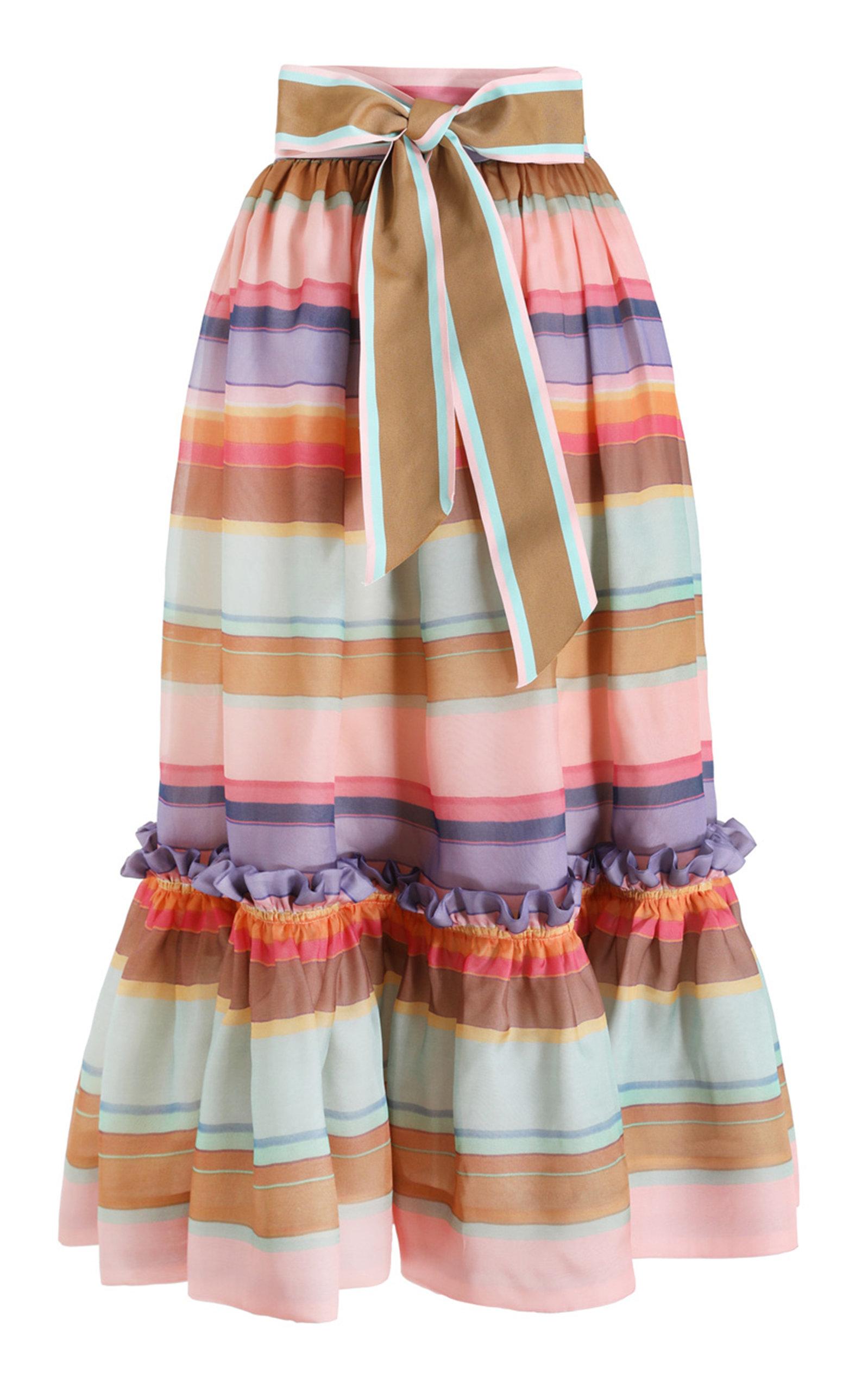 zimmermann striped skirt
