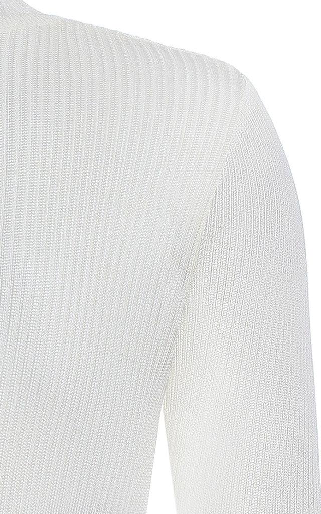 Bevza Synthetic Turtleneck Knit Bodysuit in White - Lyst