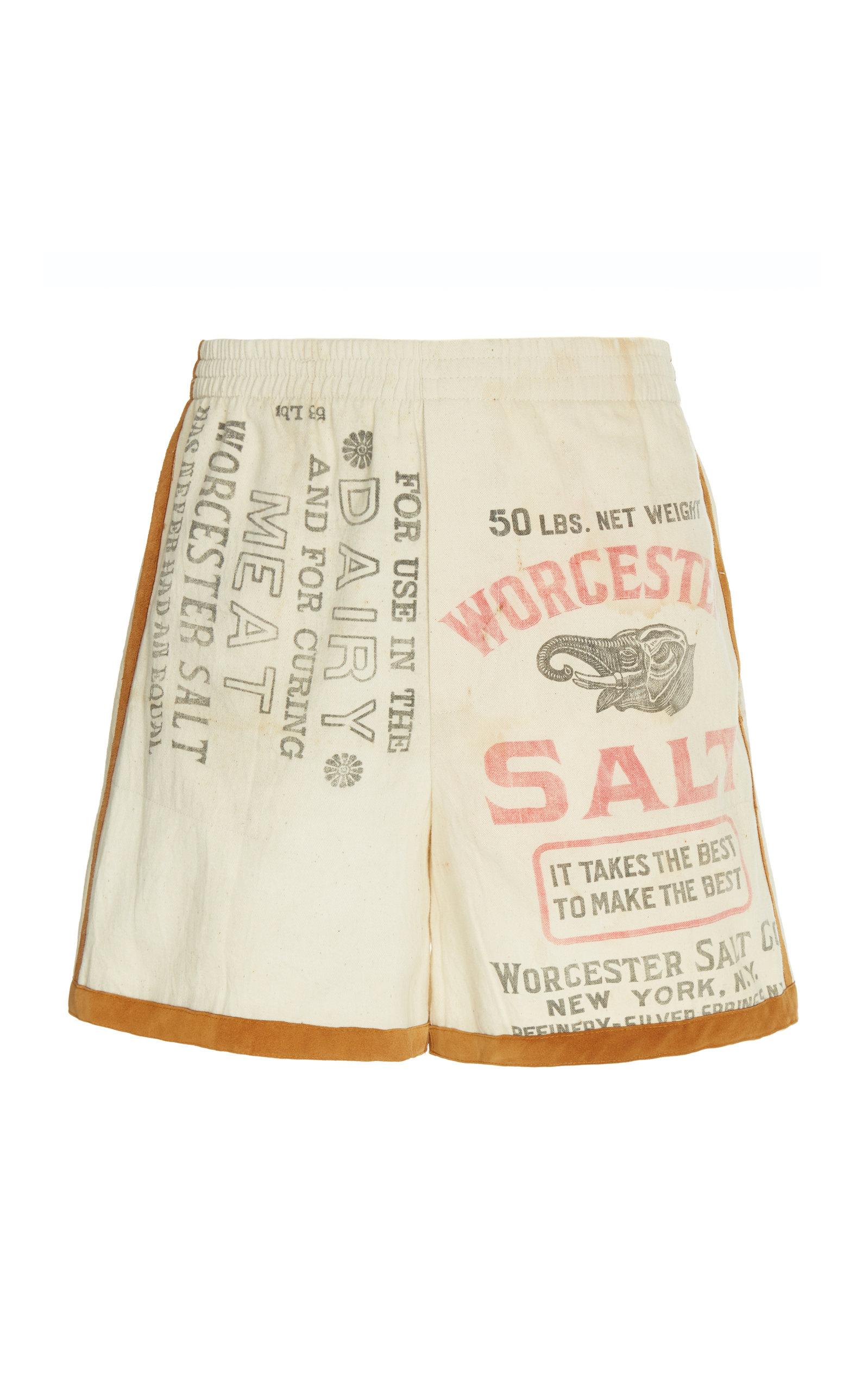 Bode Feedsack Suede Rugby Shorts for Men | Lyst