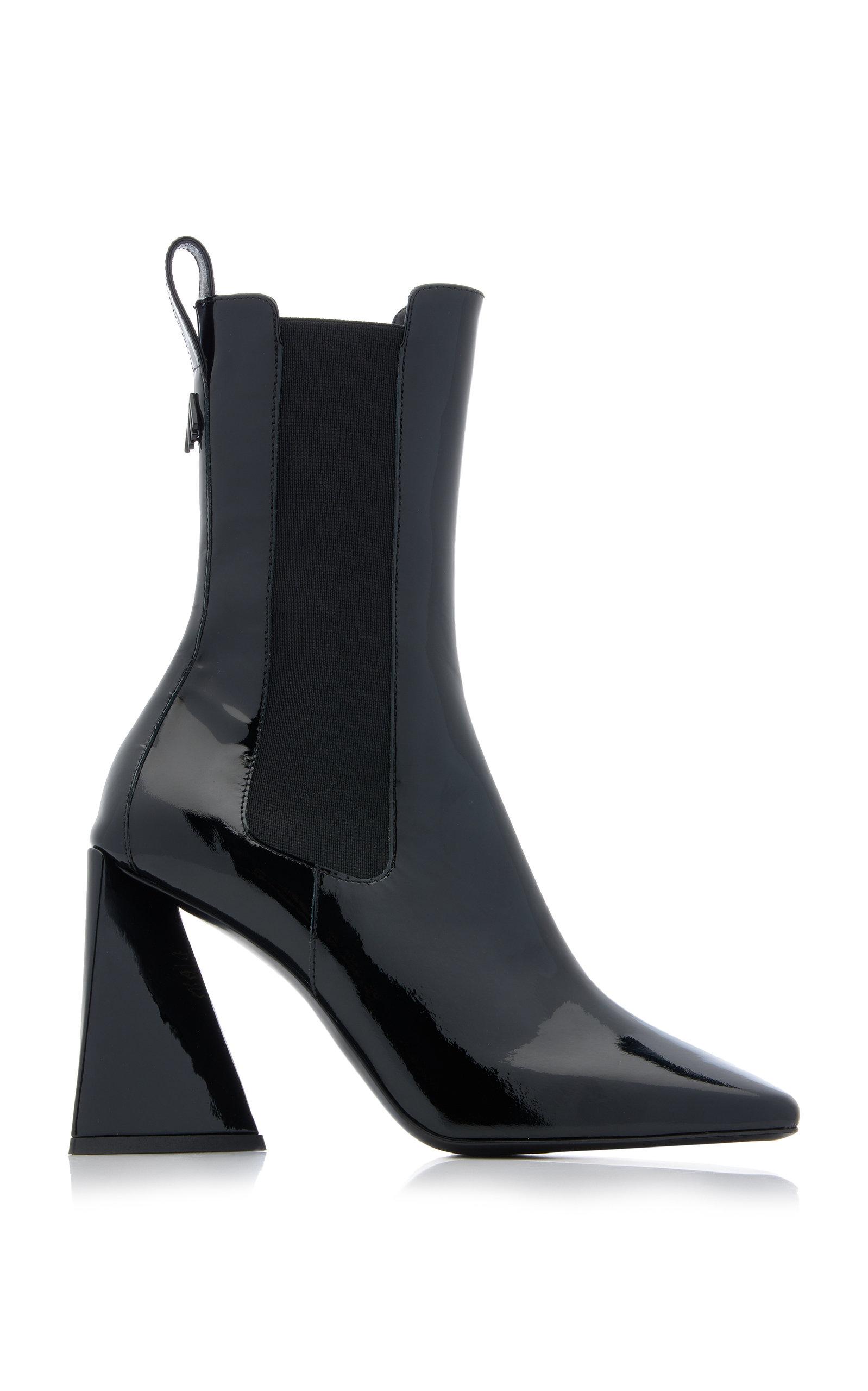 the attico devon patent leather mules