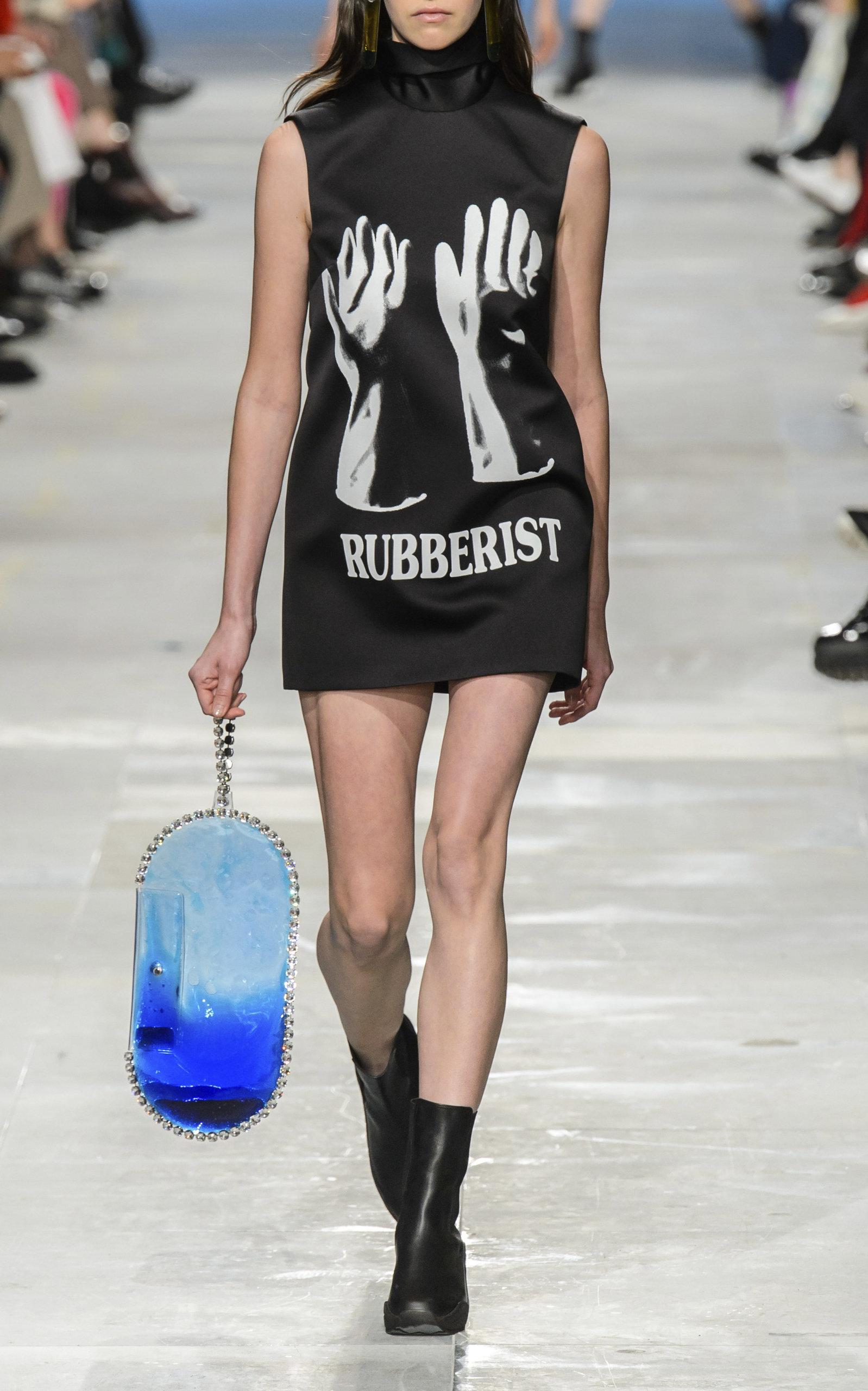 Christopher Kane Rubberist Mini T-shirt Dress in Black | Lyst