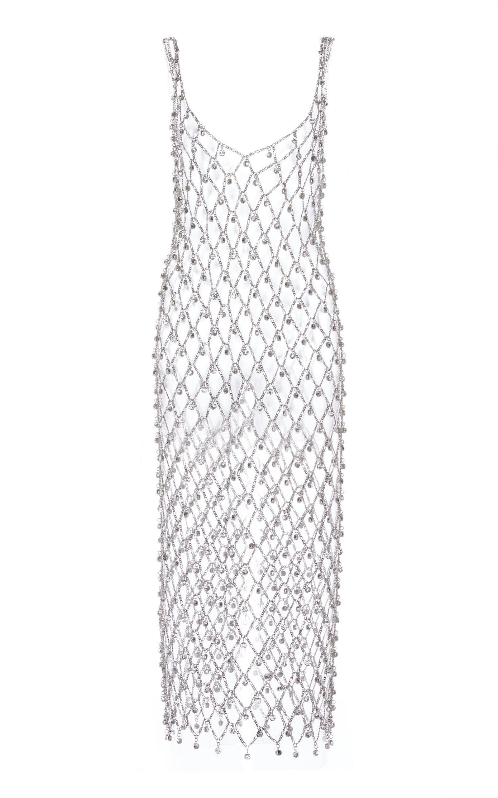 Paco Rabanne Crystal Chain Link Dress in Metallic Lyst