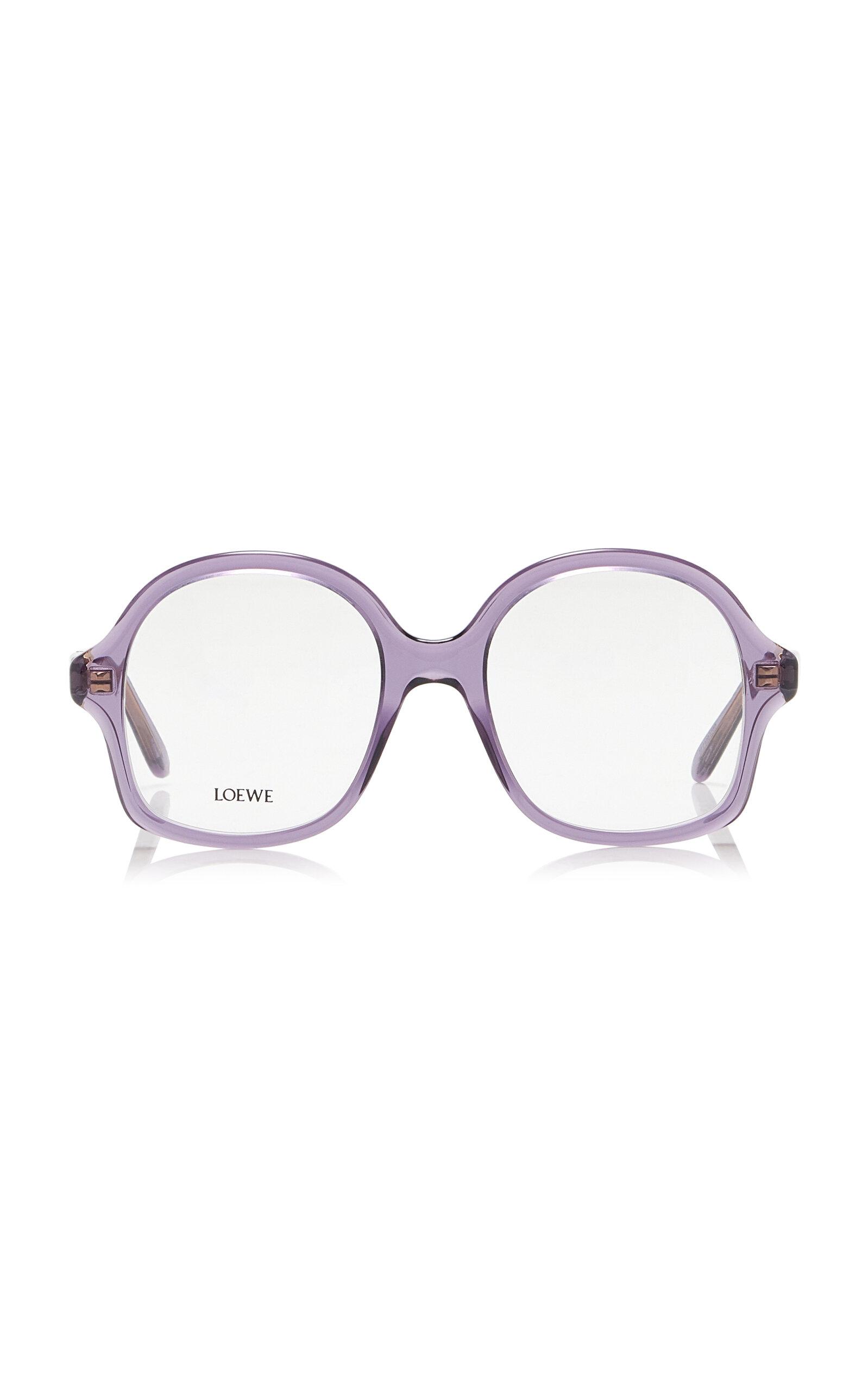 Loewe Oversized Round-Frame Acetate Glasses in Purple | Lyst