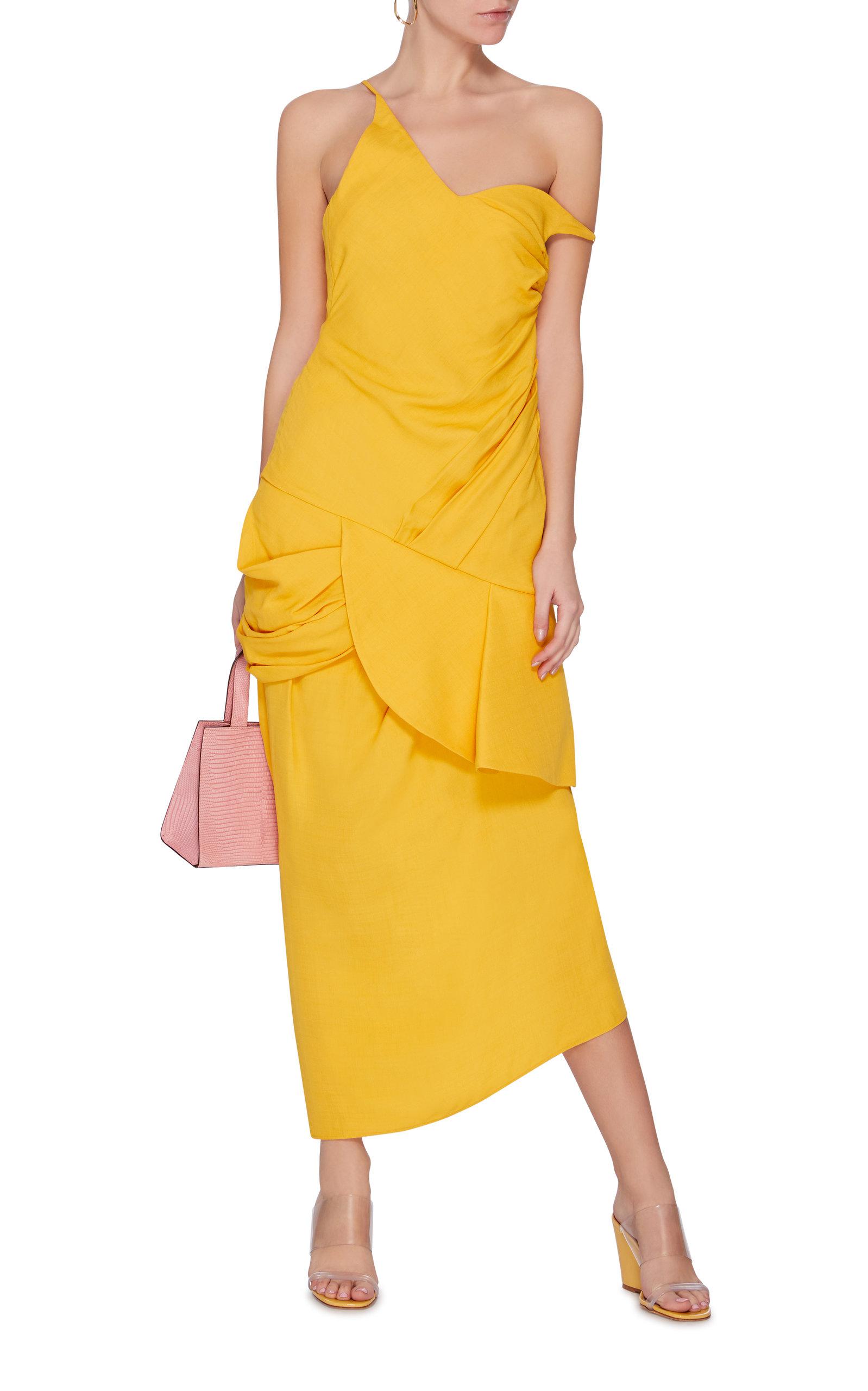 jacquemus one shoulder dress